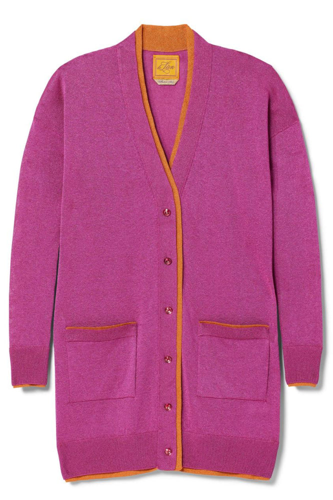 Coco Cardigan - Cerise Shimmer