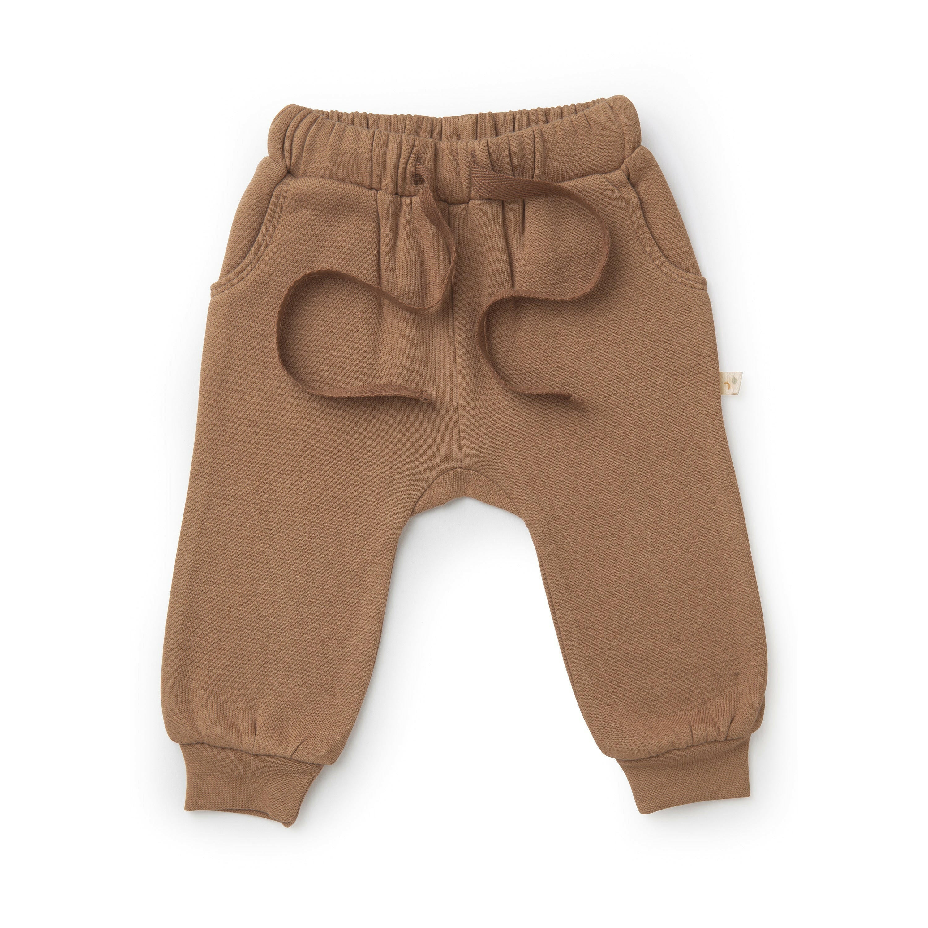 Organic Baby Toddler Jogger Pants - Cocoa Jogger Pants Makemake Organics