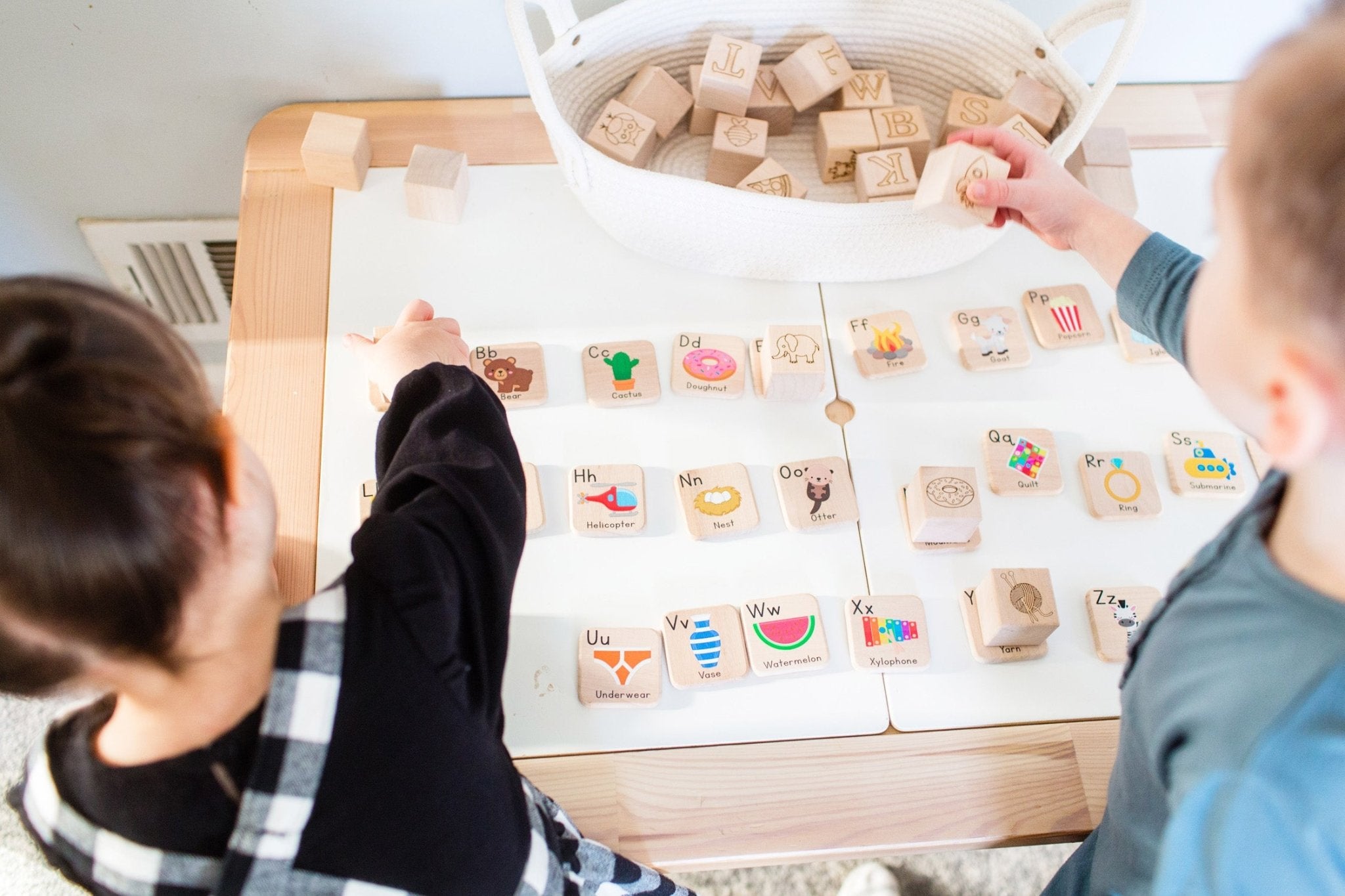 Maple ABC Block Set Blocks Bannor Toys