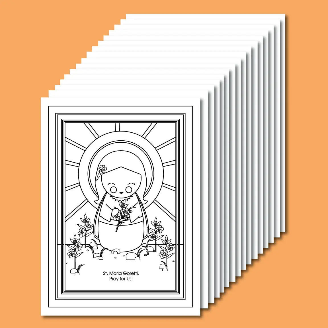 July Saints Coloring Sheets - Digital Download