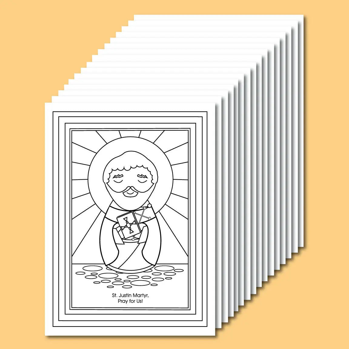 June Saints Coloring Sheets - Digital Download