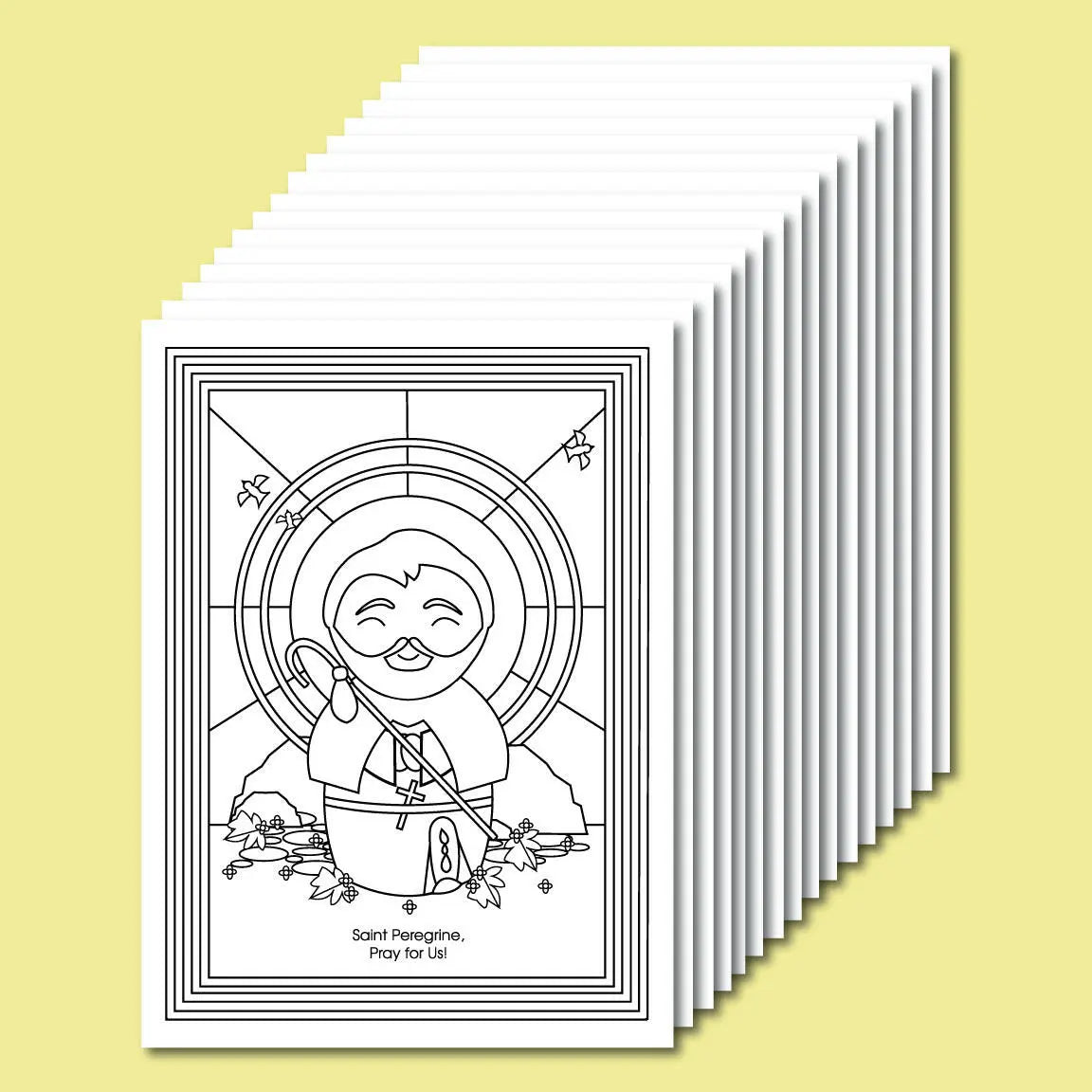 May Saints Coloring Sheets - Digital Download