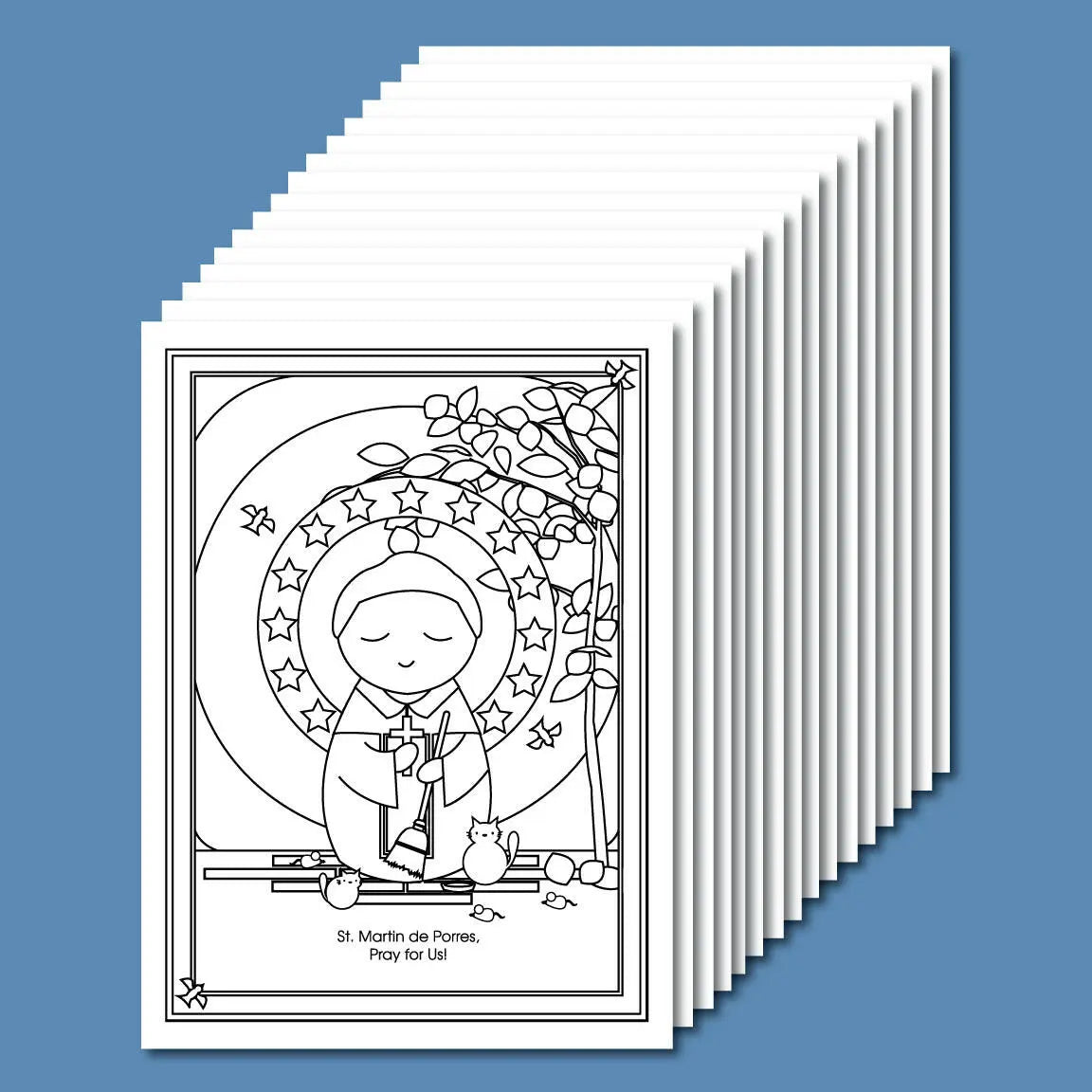 November Saints Coloring Sheets - Digital Download