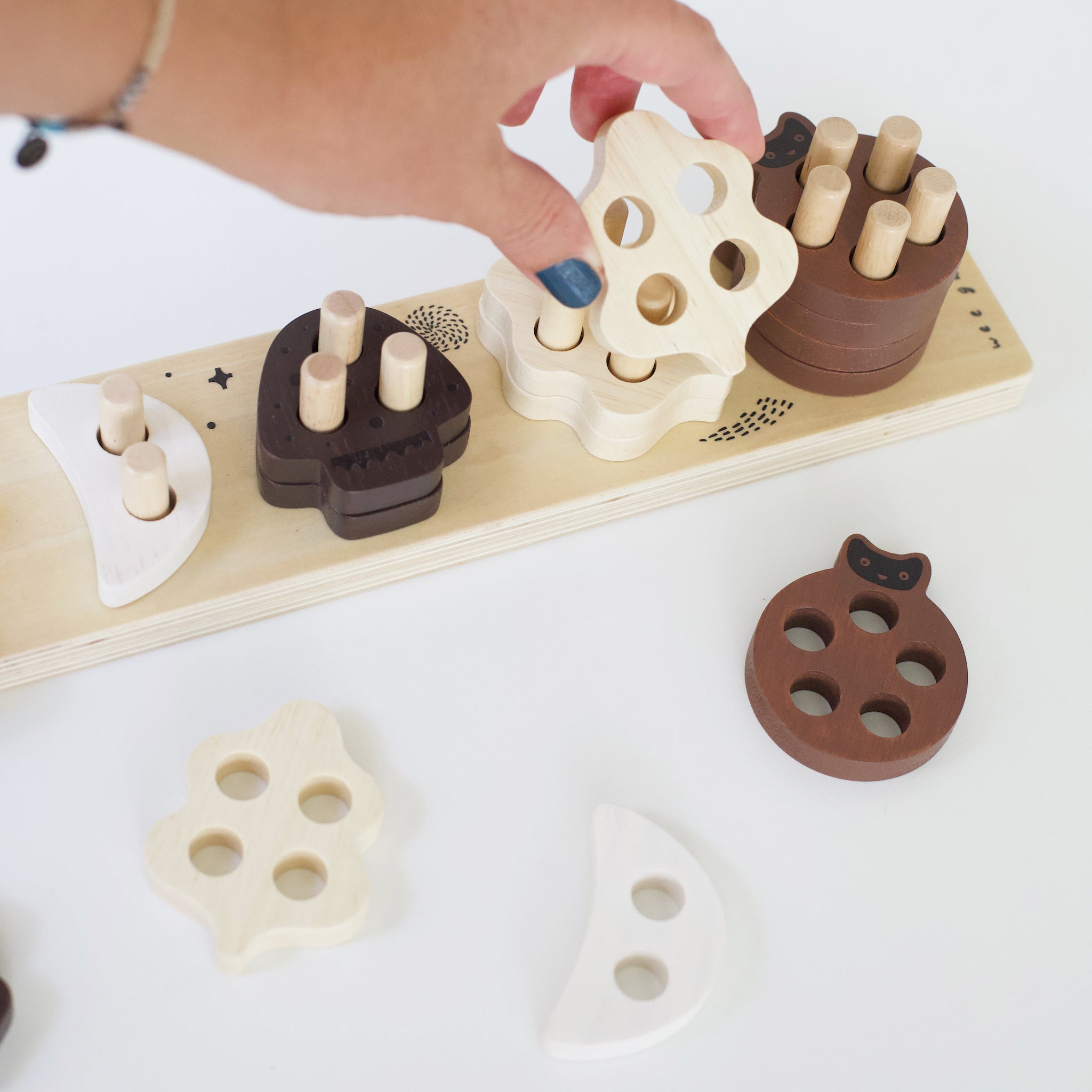 Count and Stack Toy Wooden Toys Wee Gallery