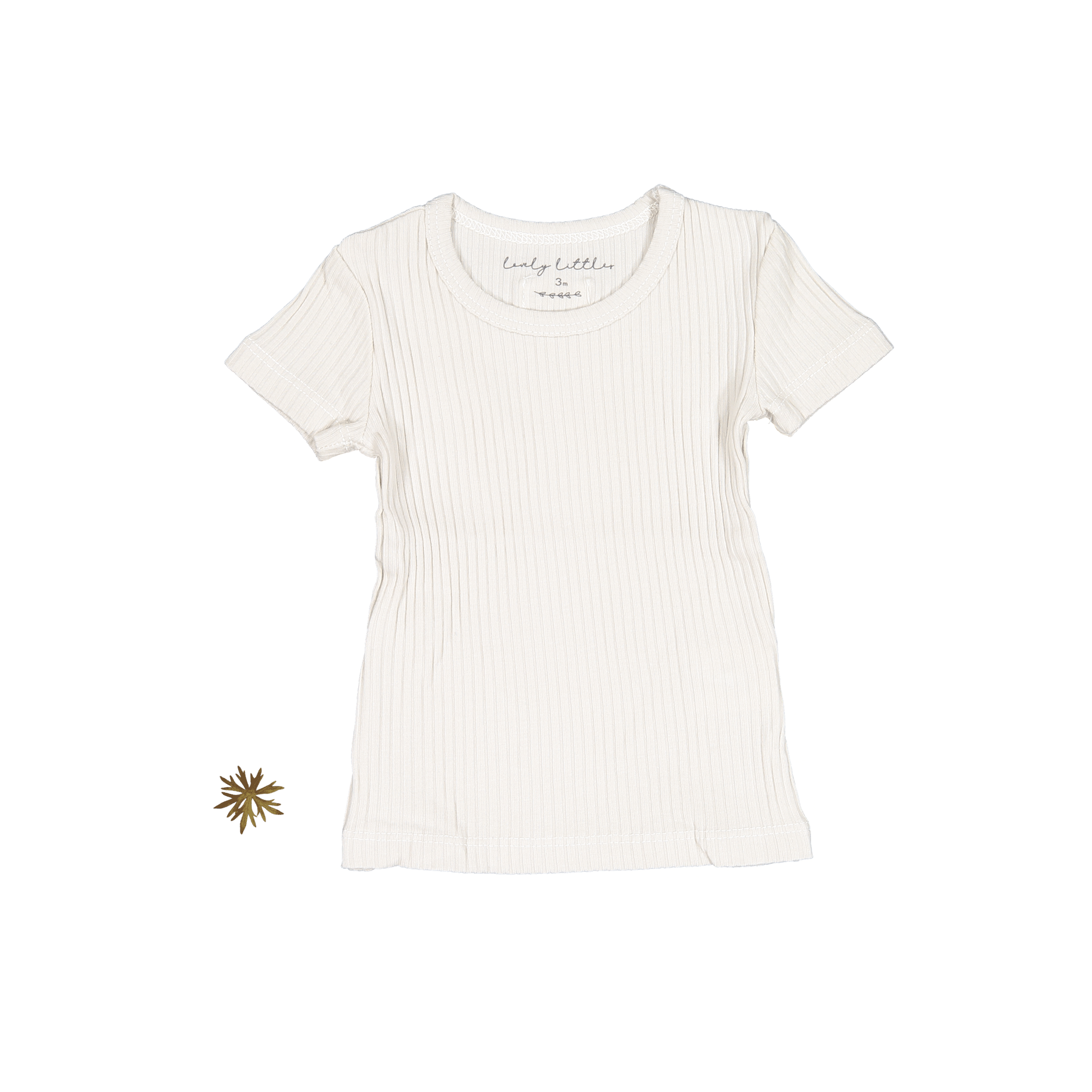 The Short Sleeve Tee - Cream Short Sleeve Tee Lovely Littles