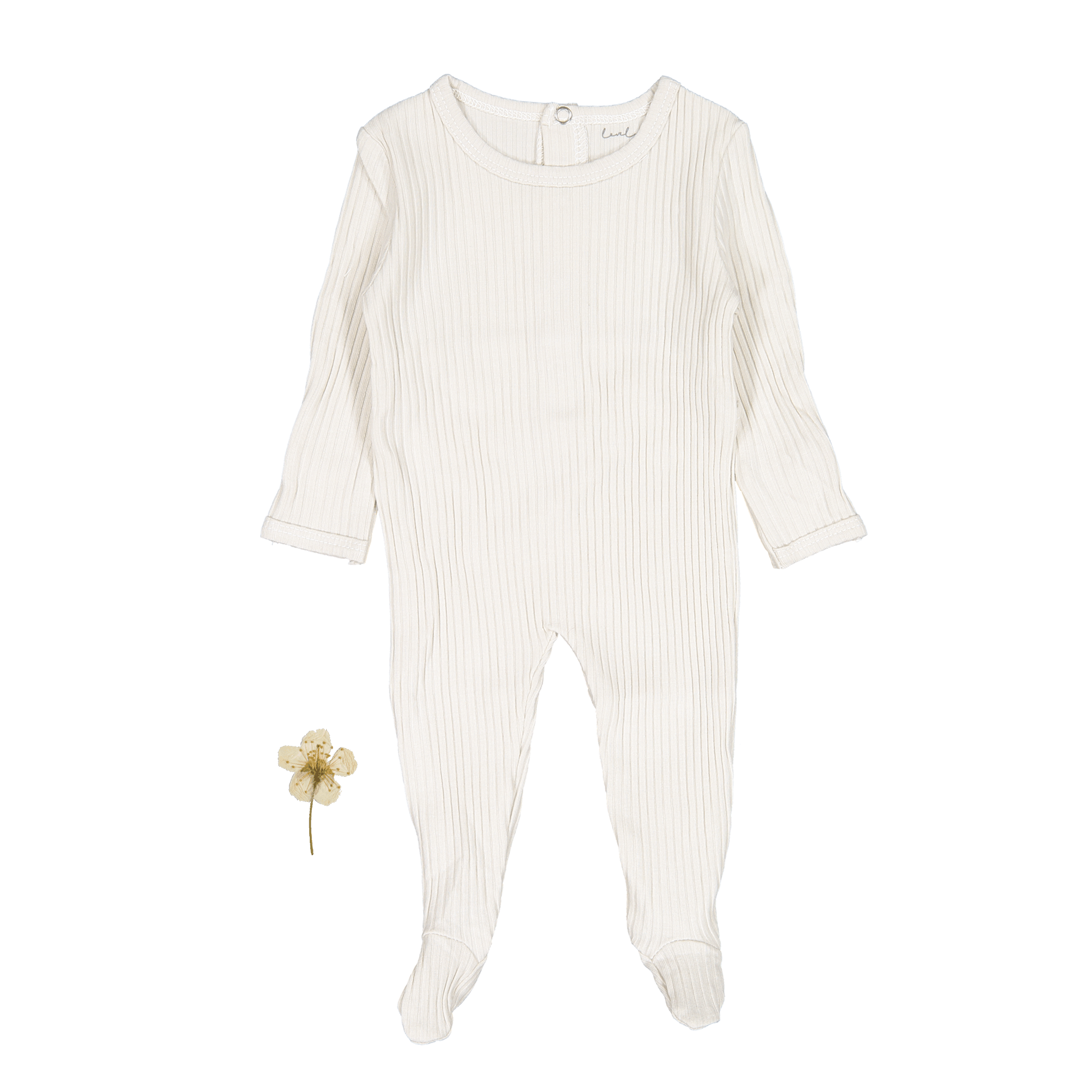The Romper - Cream Back Snap Romper Lovely Littles