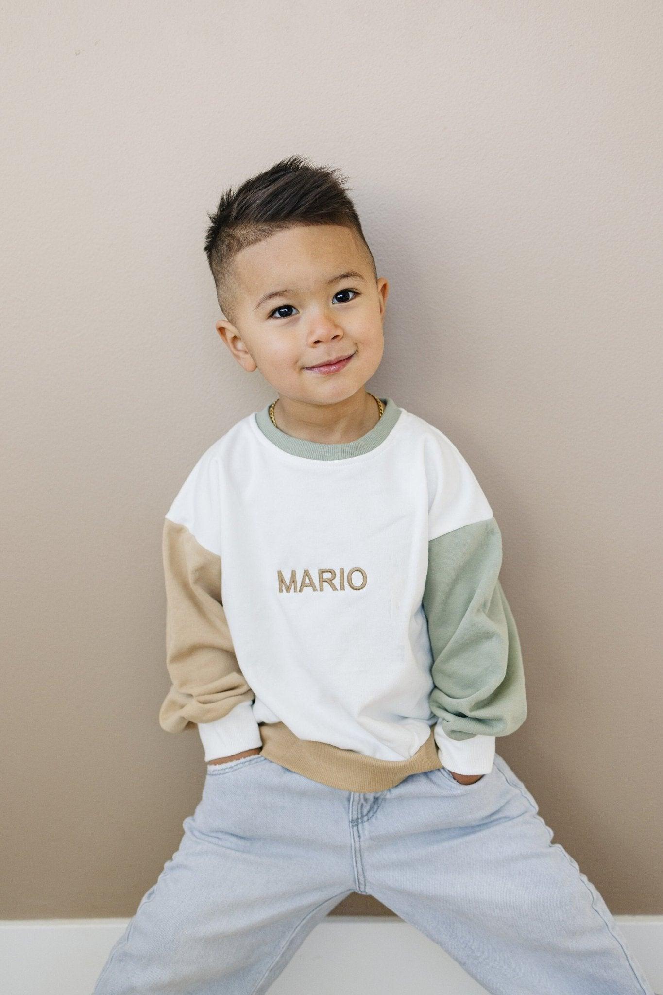 Custom Embroidered Colorblock Crewneck Sweatshirt