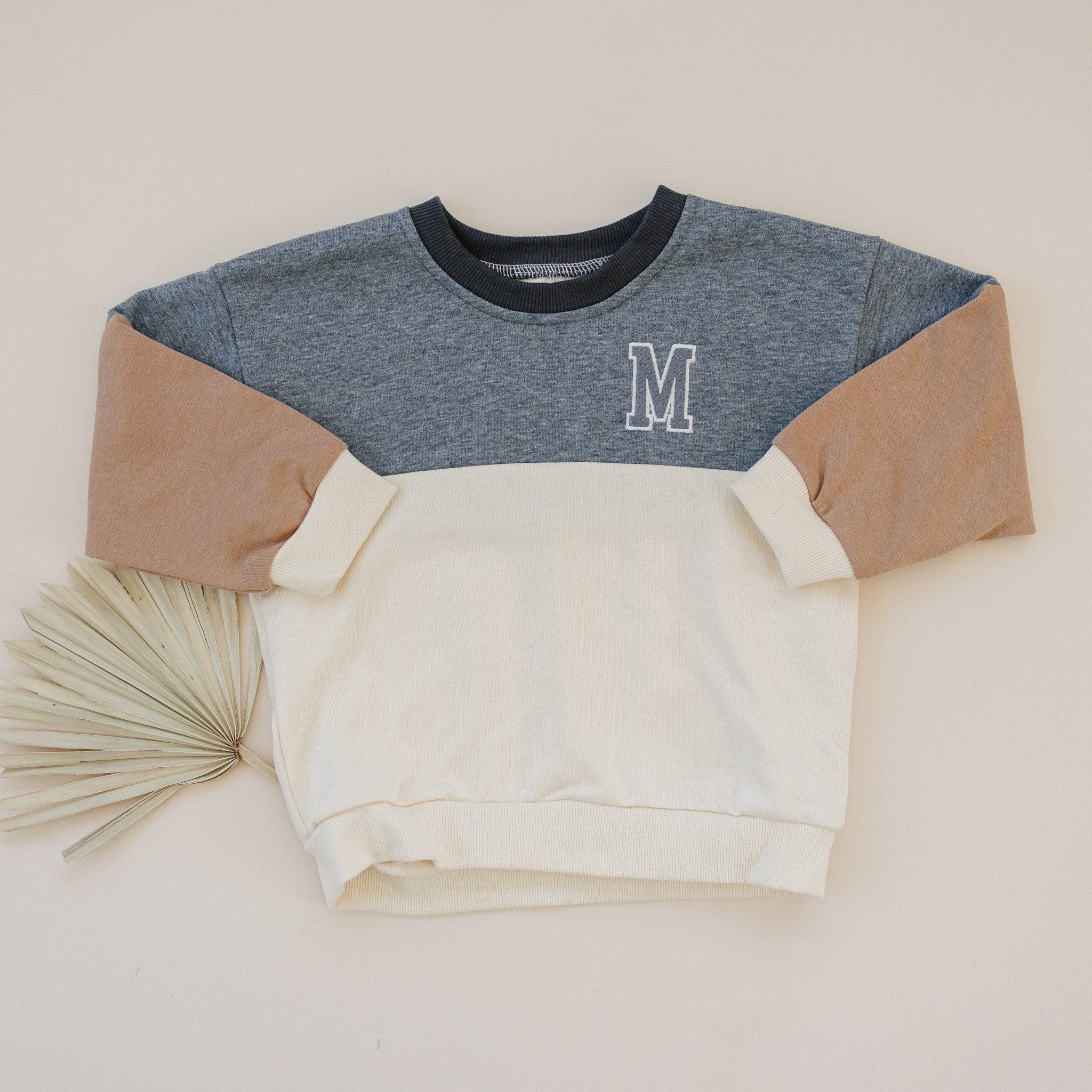 Custom Embroidered Colorblock Crewneck Sweatshirt