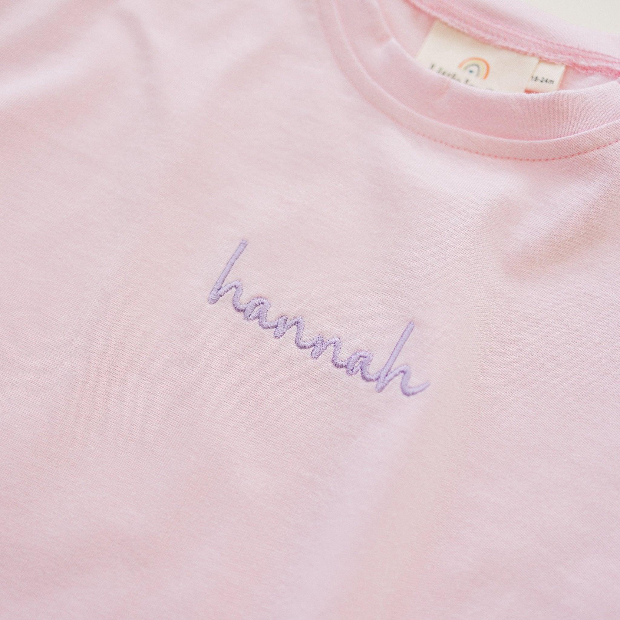 Custom Embroidered Colorblock T-Shirt Romper