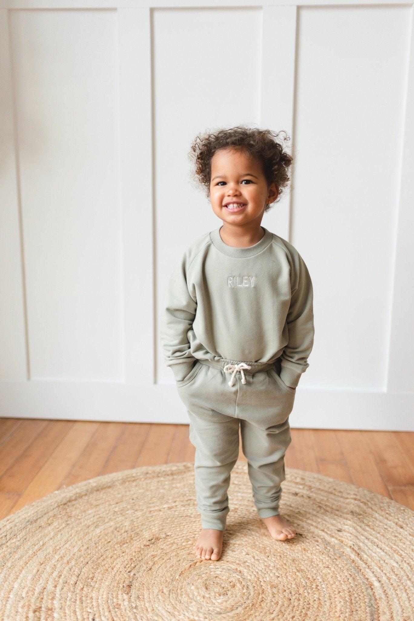 Custom Embroidered Organic Cotton Sweatsuit