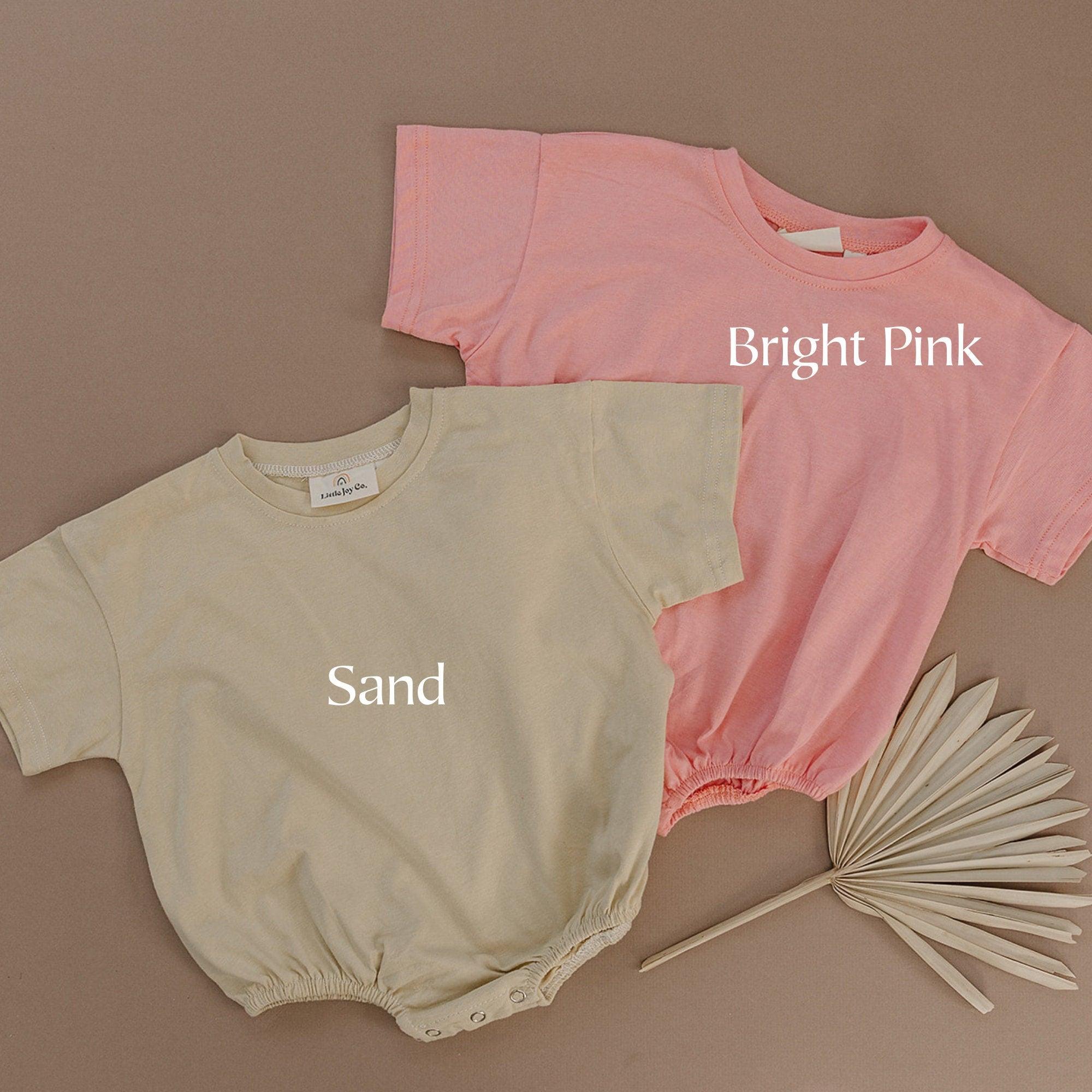 Custom Embroidered T-Shirt Romper - more colors