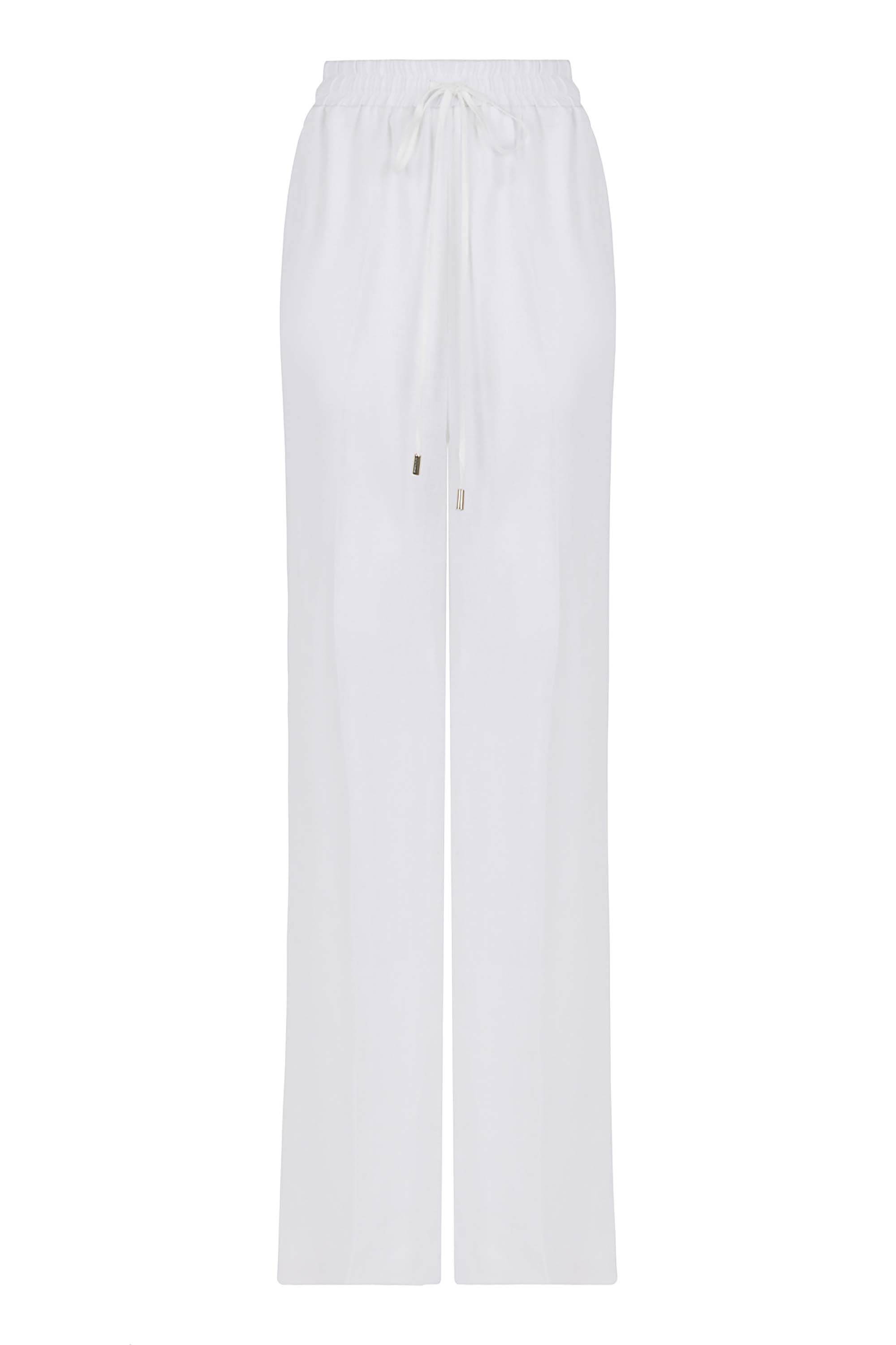 Wide-Leg Linen Pants - Ecru