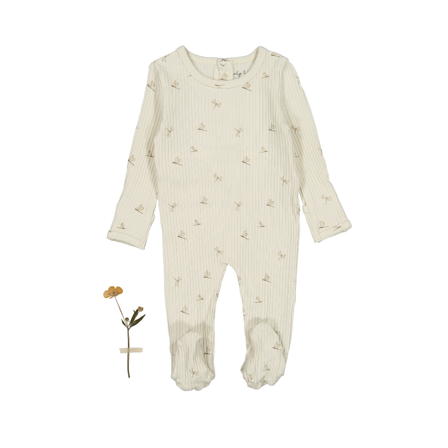 The Printed Romper - Dragonfly Back Snap Romper Lovely Littles