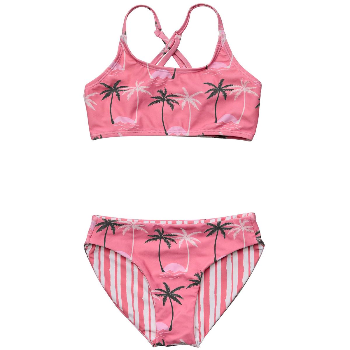 Sustainable X Back Bikini - Palm Paradise