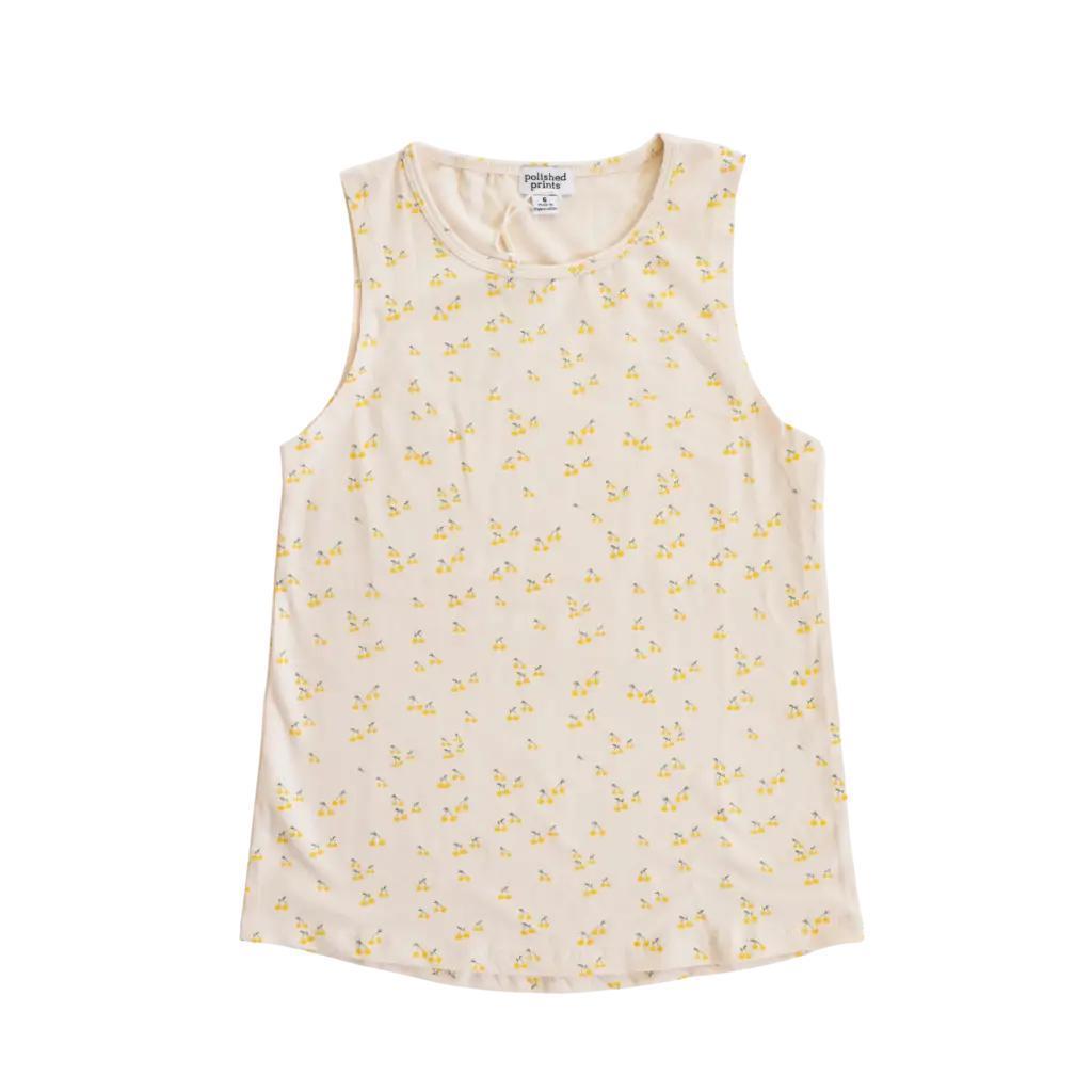 Berry Floral Kids Tank Top
