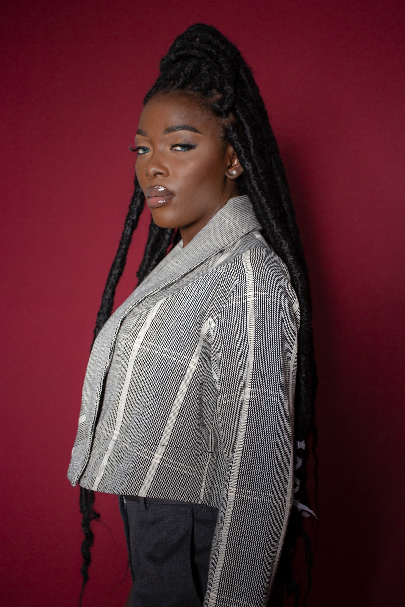 Abiba Jacket - Guinea Fowl