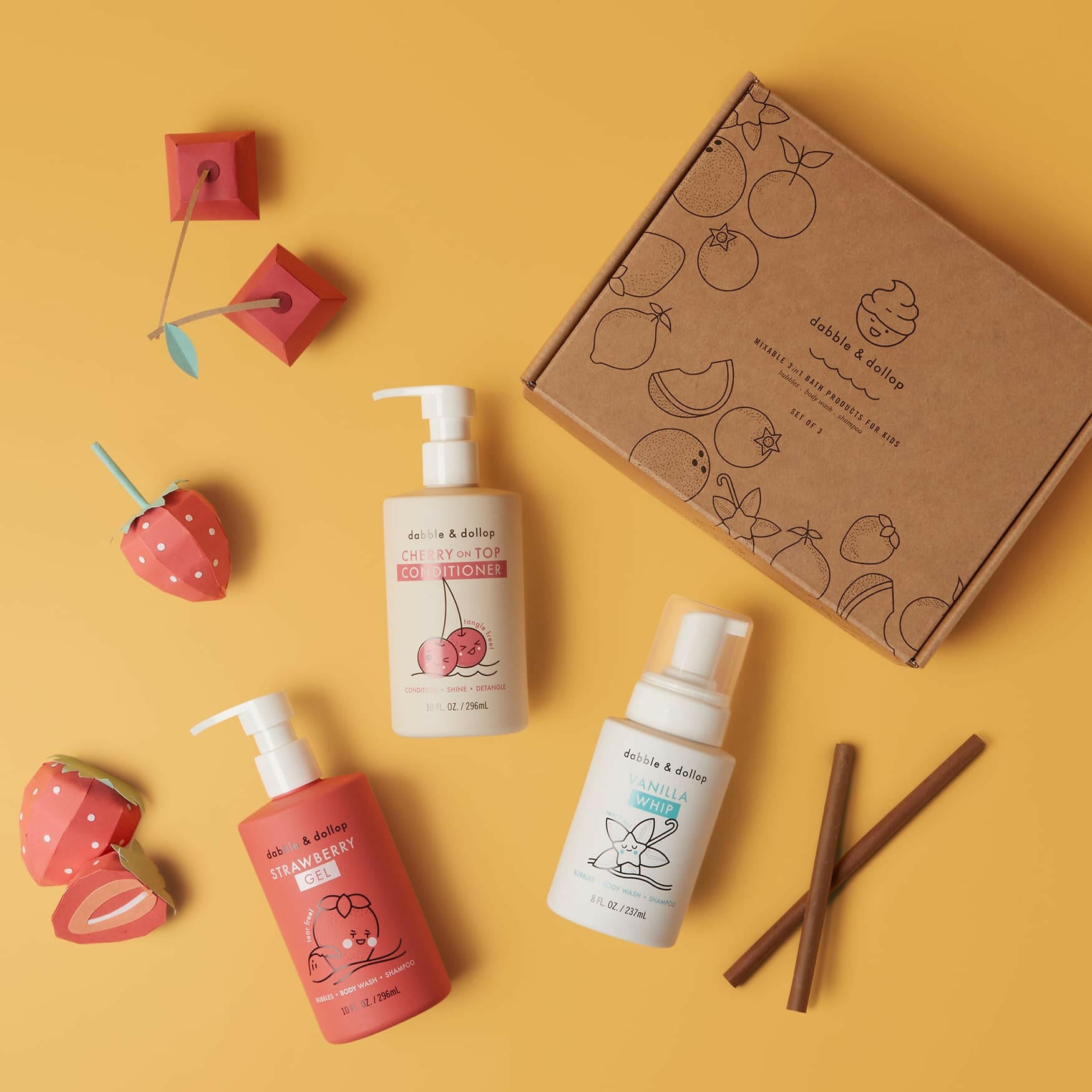 Cherry Berry Bath Set Bundles Dabble & Dollop
