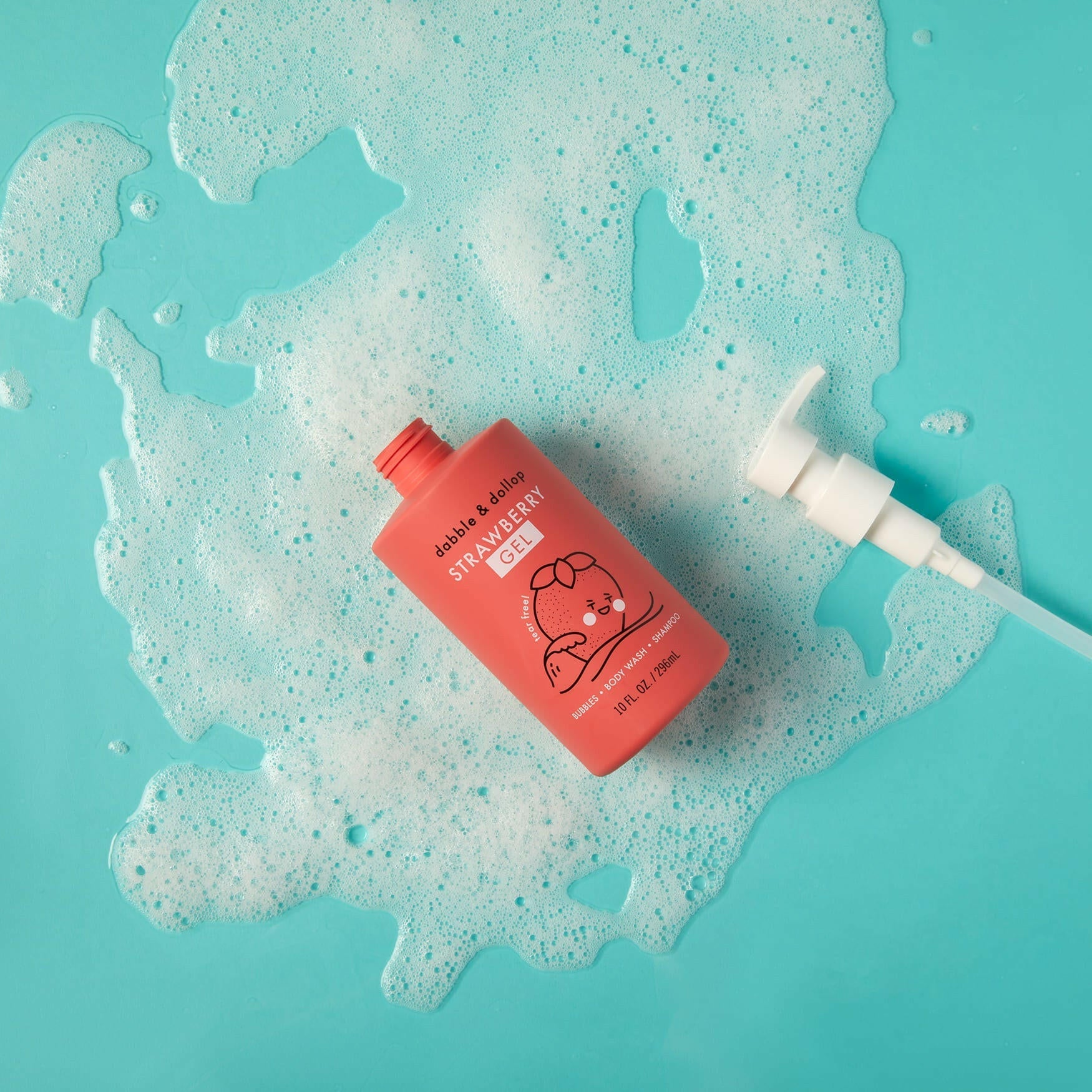 Shampoo & Body Wash - Strawberry Single Bottle Dabble & Dollop