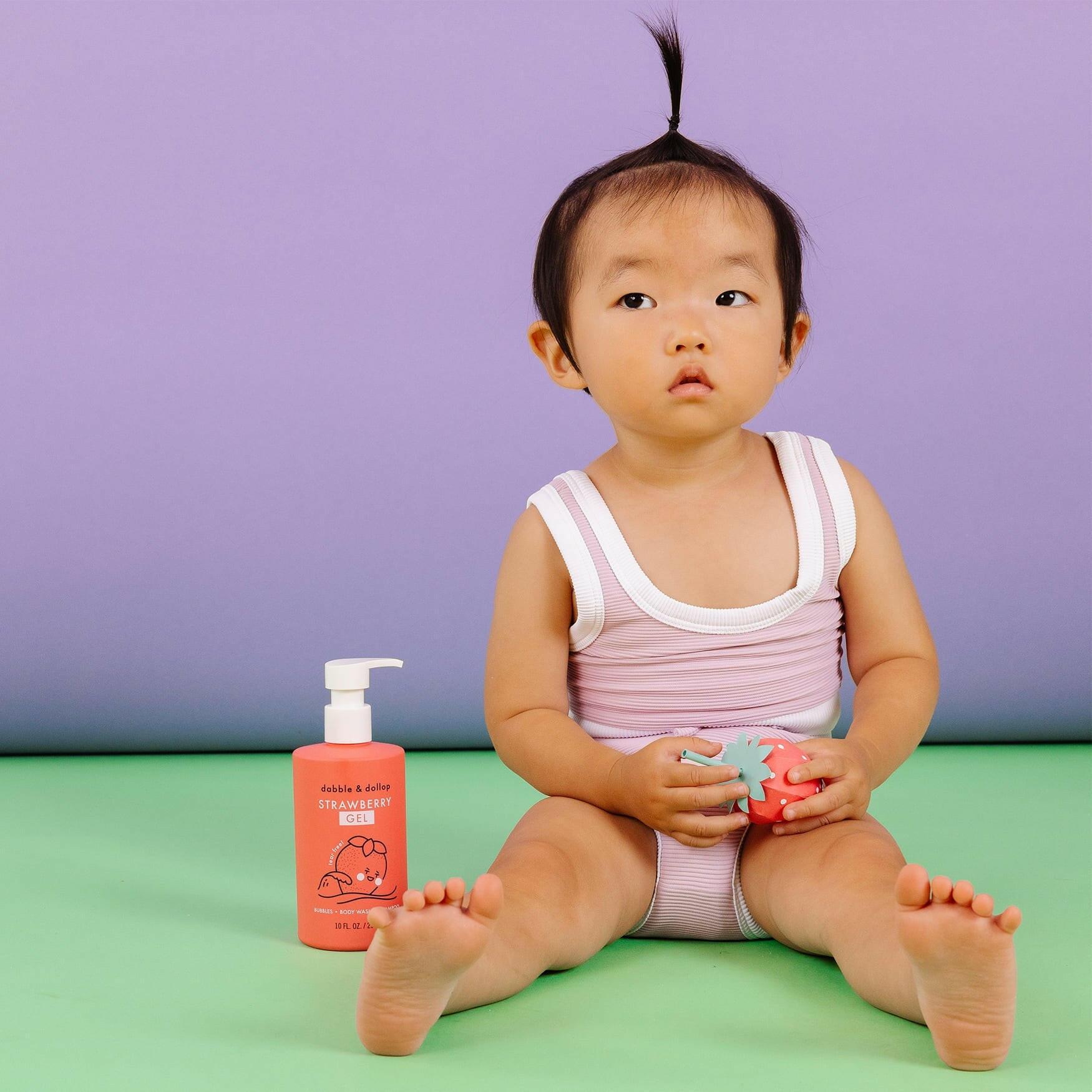 Shampoo & Body Wash - Strawberry Single Bottle Dabble & Dollop