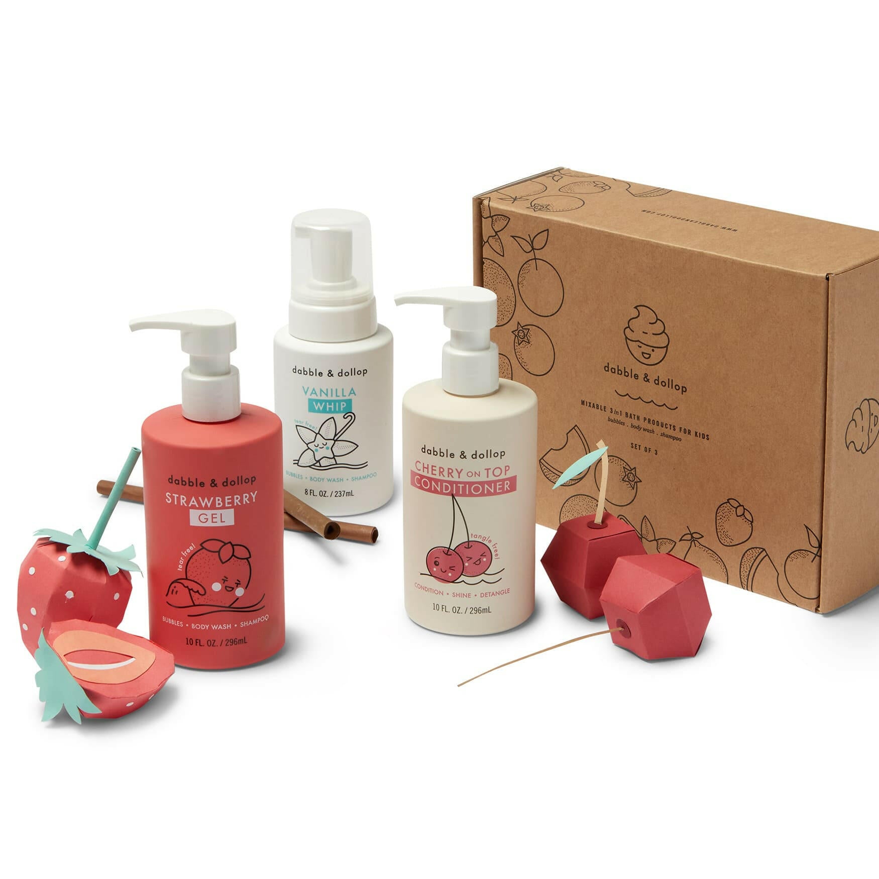 Cherry Berry Bath Set Bundles Dabble & Dollop