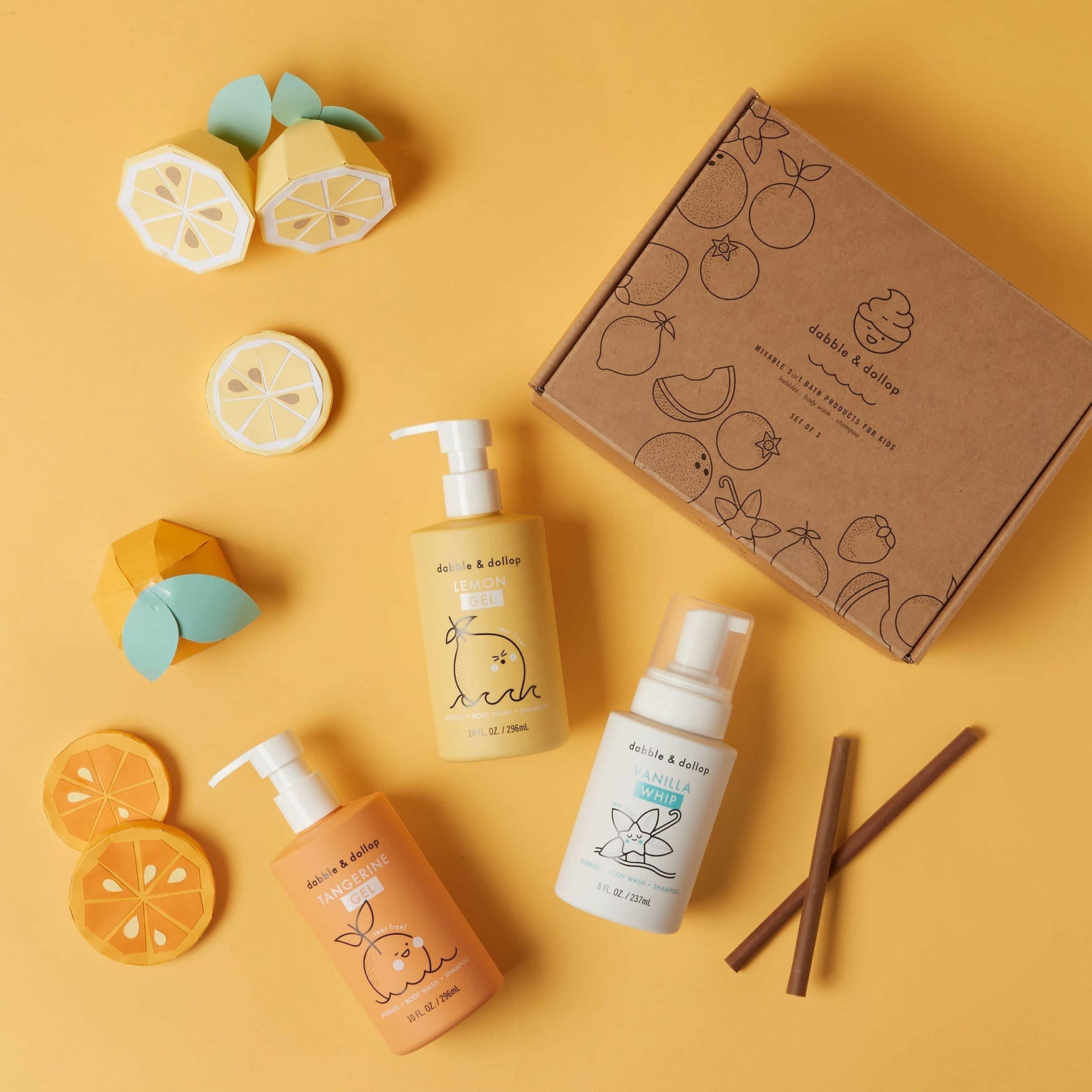 Citrus Kiss Bath Set Box Set Dabble & Dollop