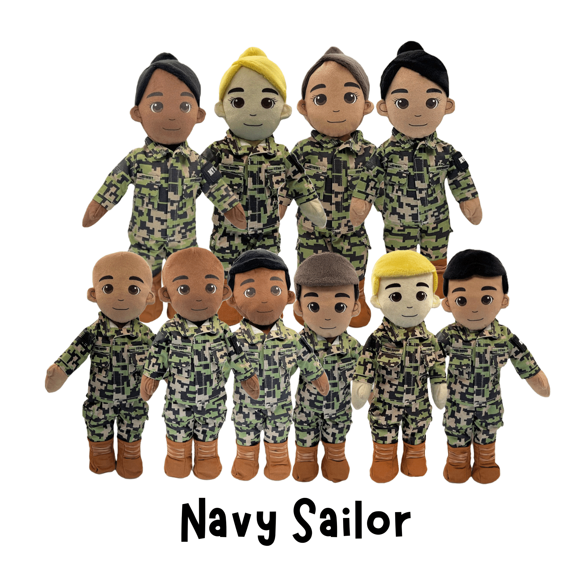 Navy Daddy Doll | Military Doll & Sailor Doll | Recordable