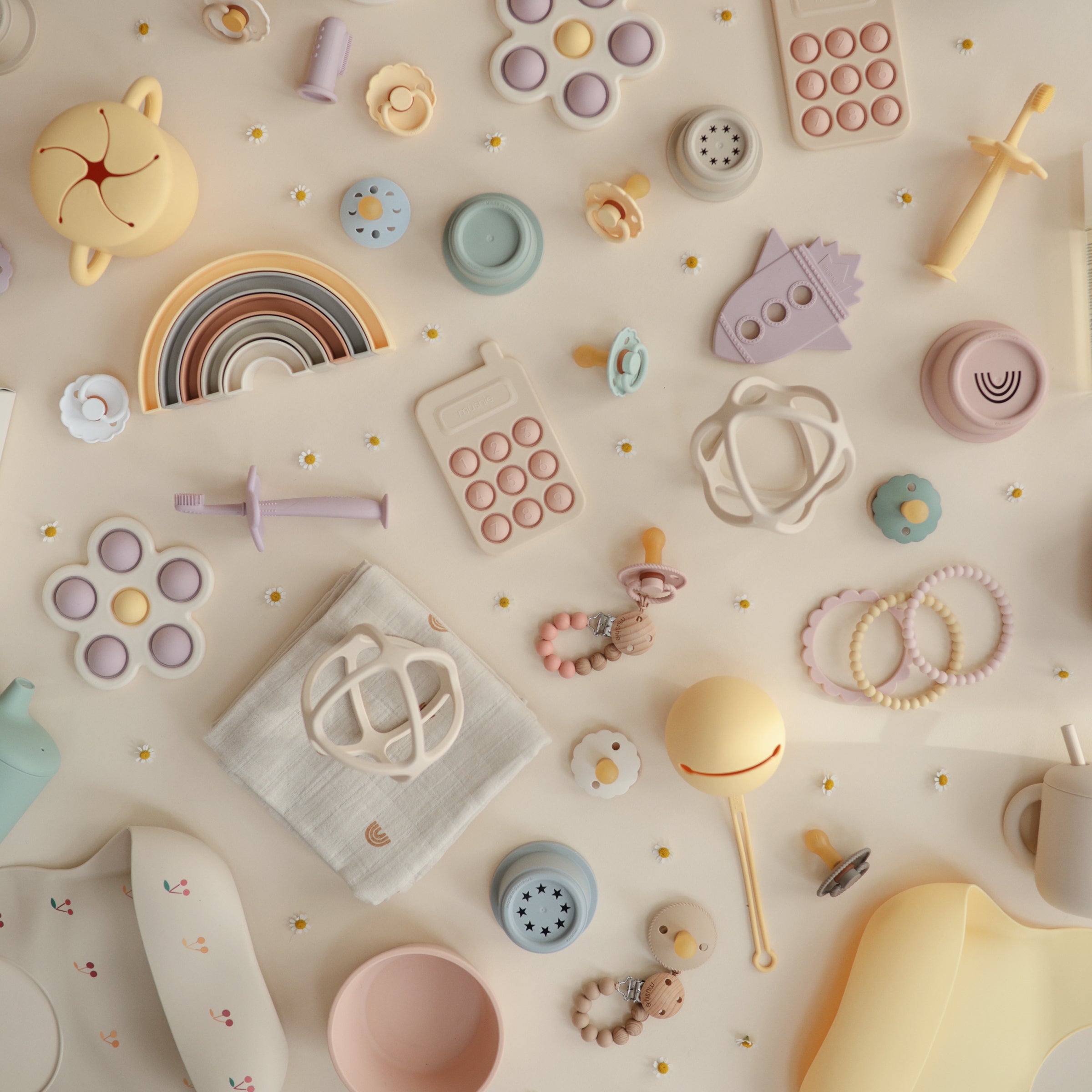 Flower Press Toy Press Toy Mushie