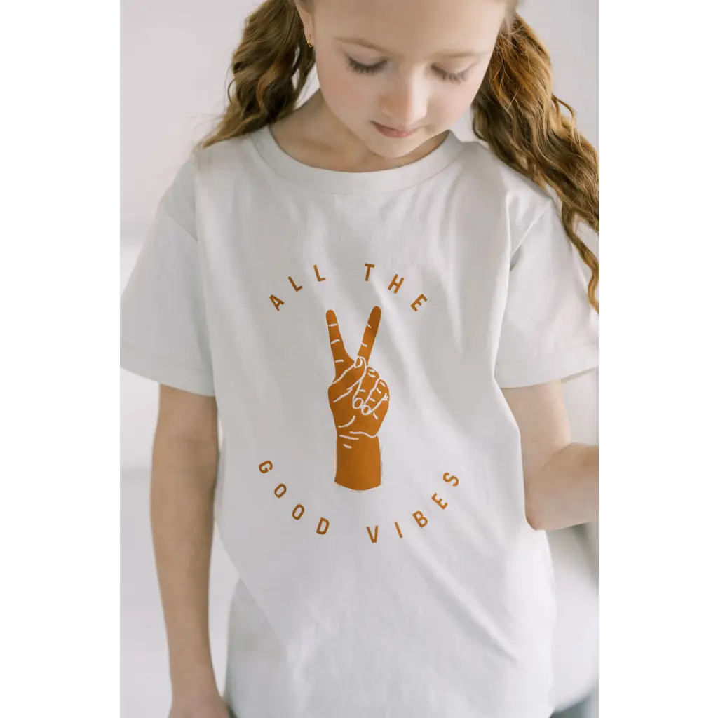 All the Good Vibes Kid's Graphic T-Shirt - Mint
