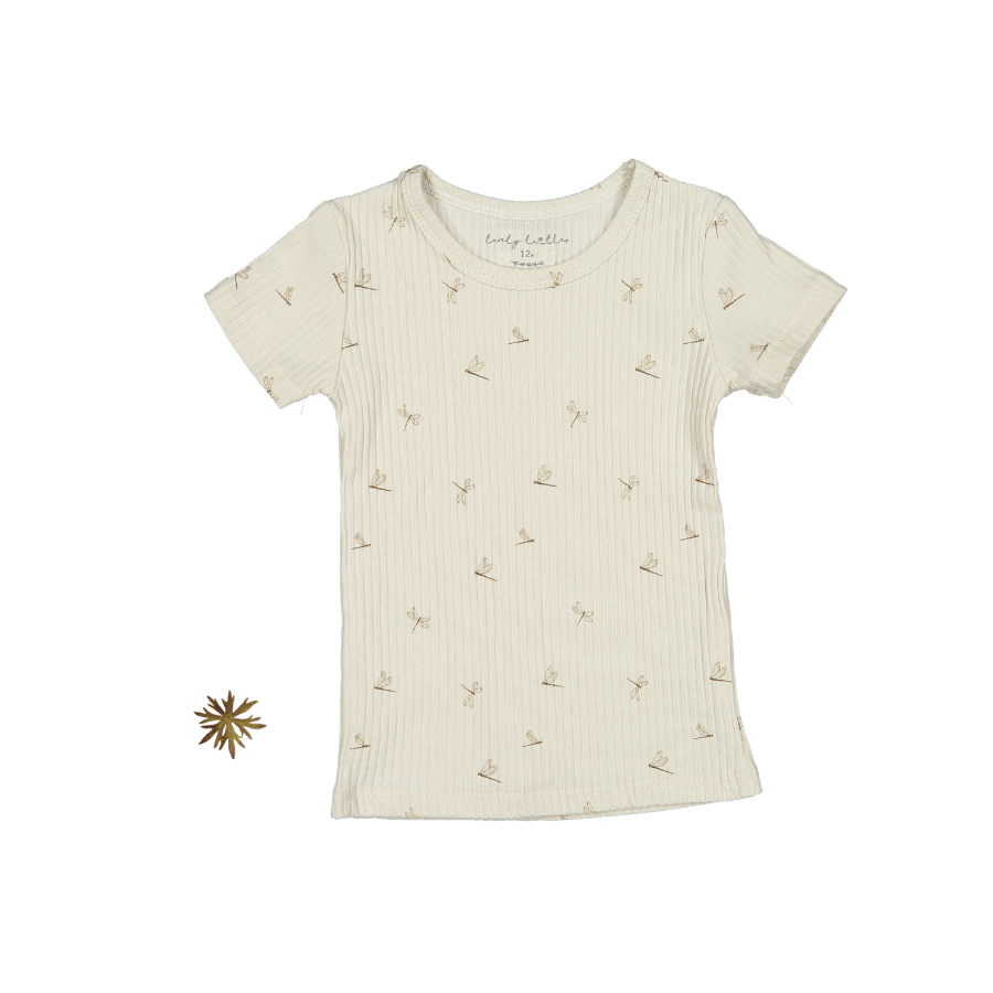 The Printed Short Sleeve Tee - Dragonfly Short Sleeve Tee Lovely Littles