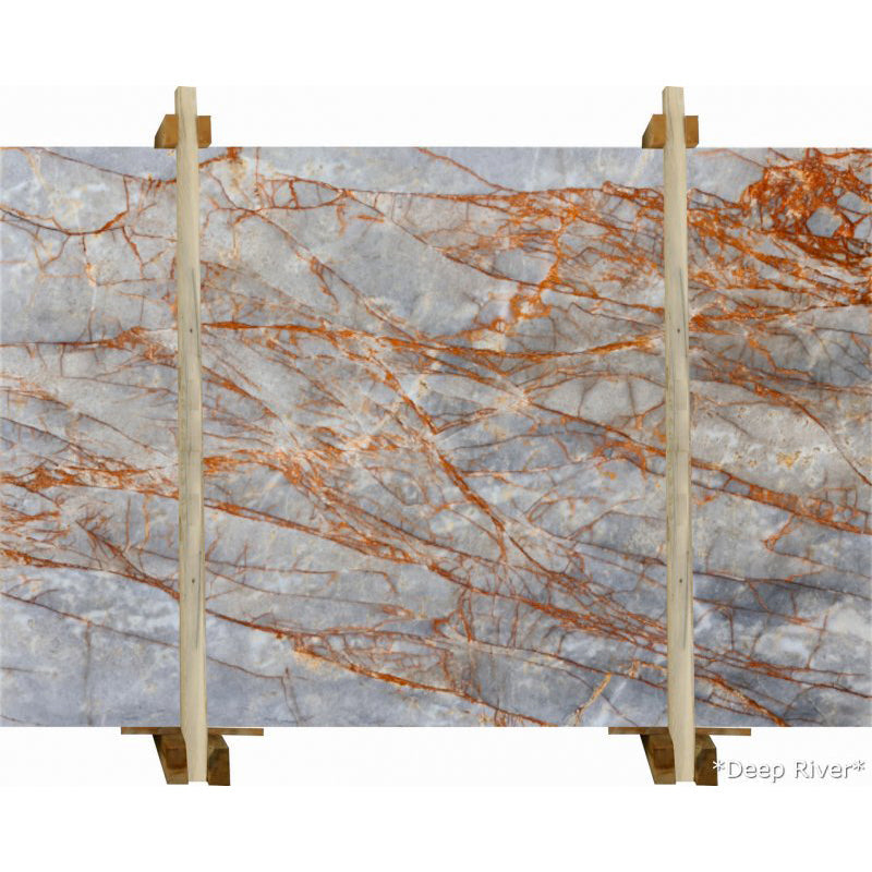 Deep River Gray Bookmatching Marble Slabs Polished - Livfloors Collection