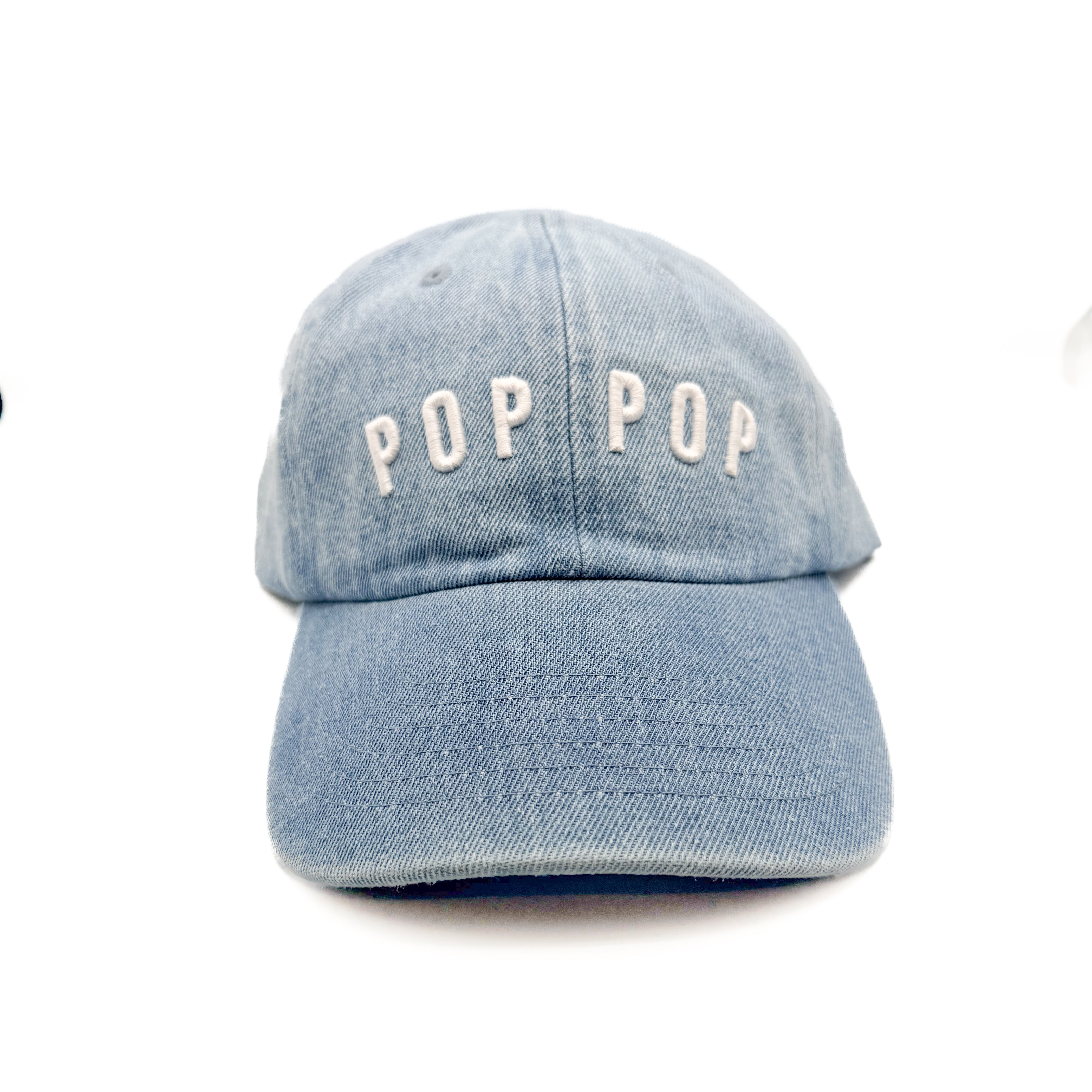 Pop Pop Baseball Hat (one line)