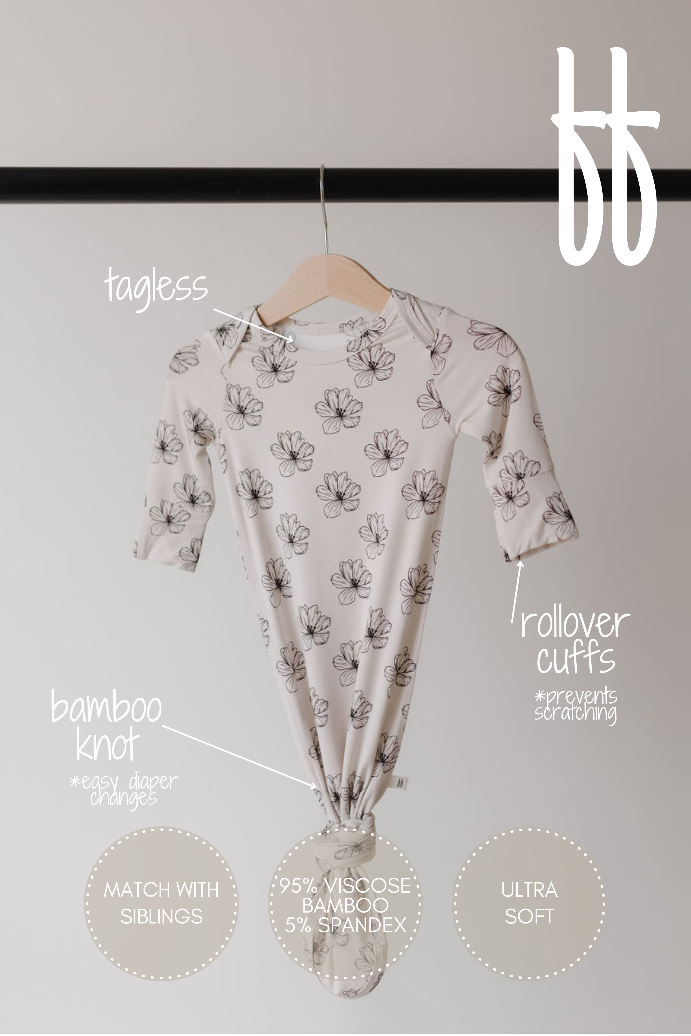 Bamboo Knotted Gown | Desert Bloom