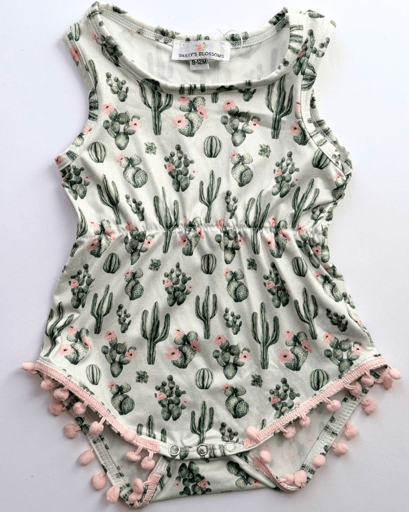 Dillon Pom Pom Romper - Desert Floral