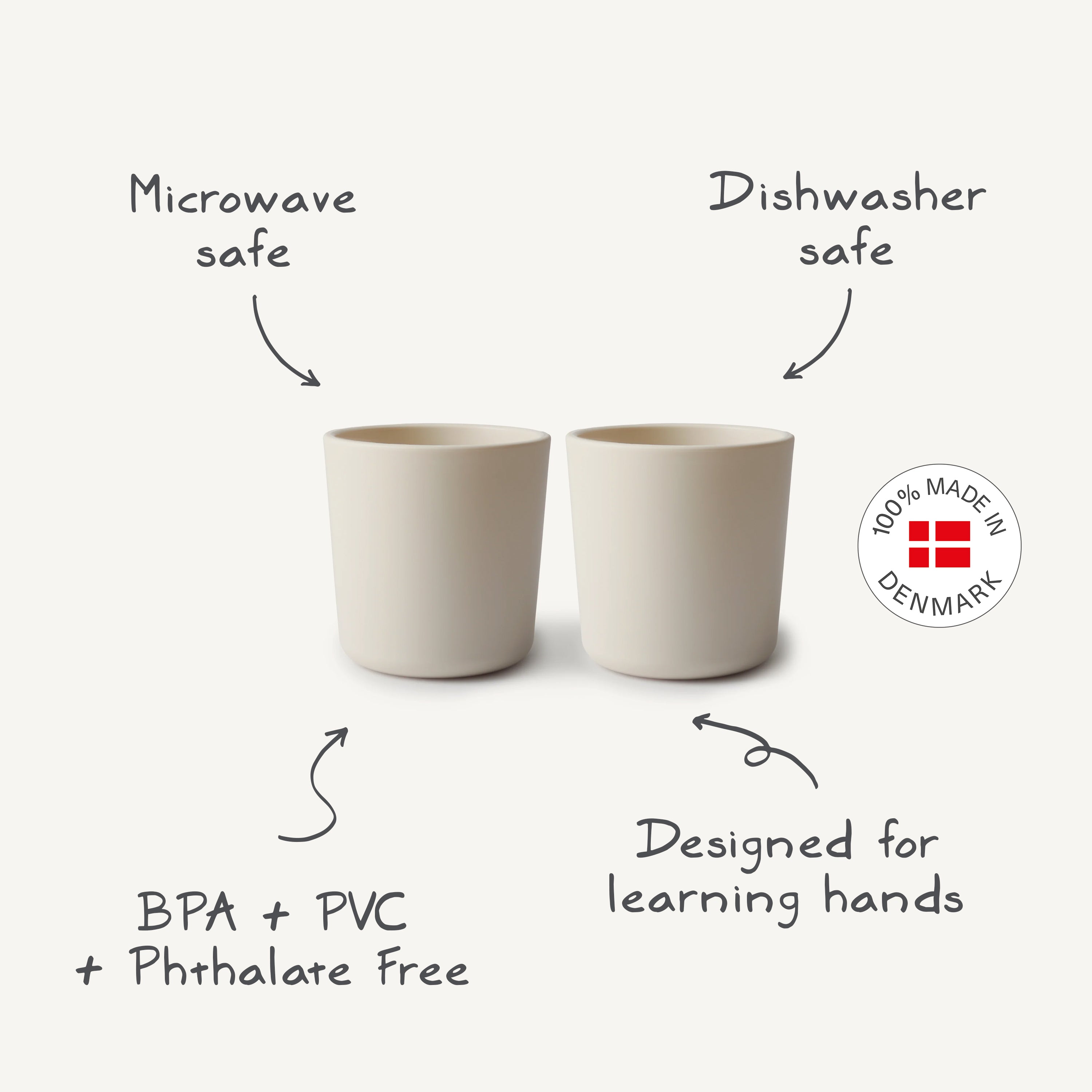 Dinnerware Cup, Set of 2 Dinnerware Mushie