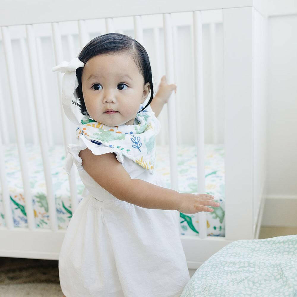 Dino Roar + Upscale Bandana Bib Set Bib Bebe au Lait