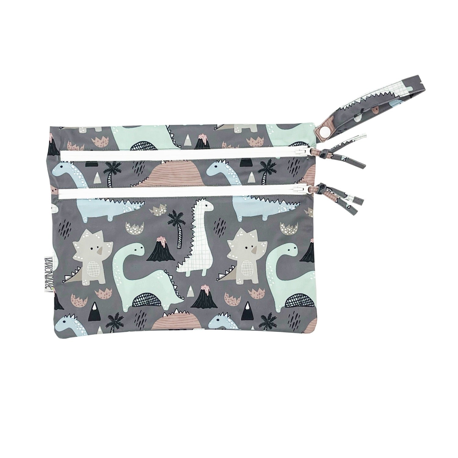 Dinosaur Drawing - Waterproof Wet Bag (For mealtime, on-the-go, and more!) BapronBaby