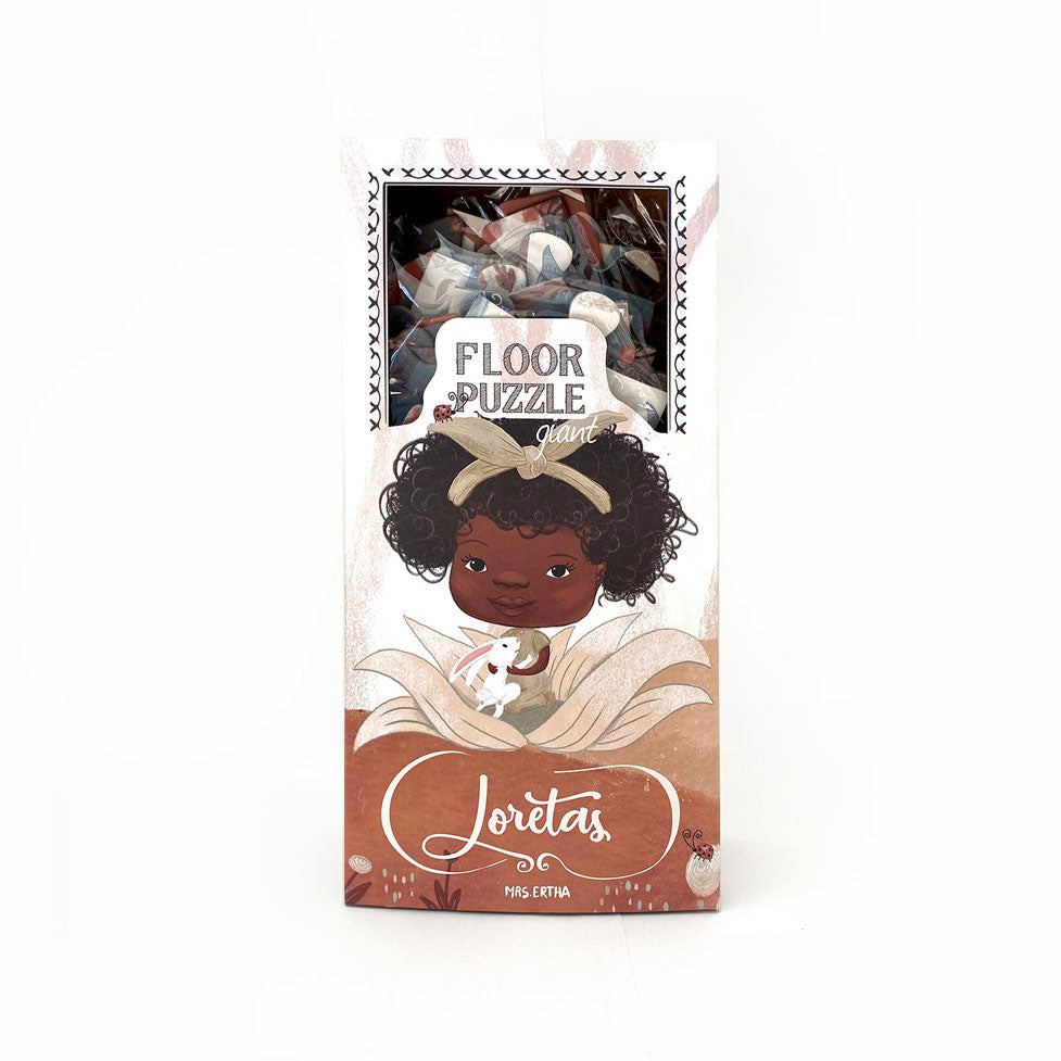 Forest Woodland Puzzle for children age 3 and up. Representative black girl puzzle.