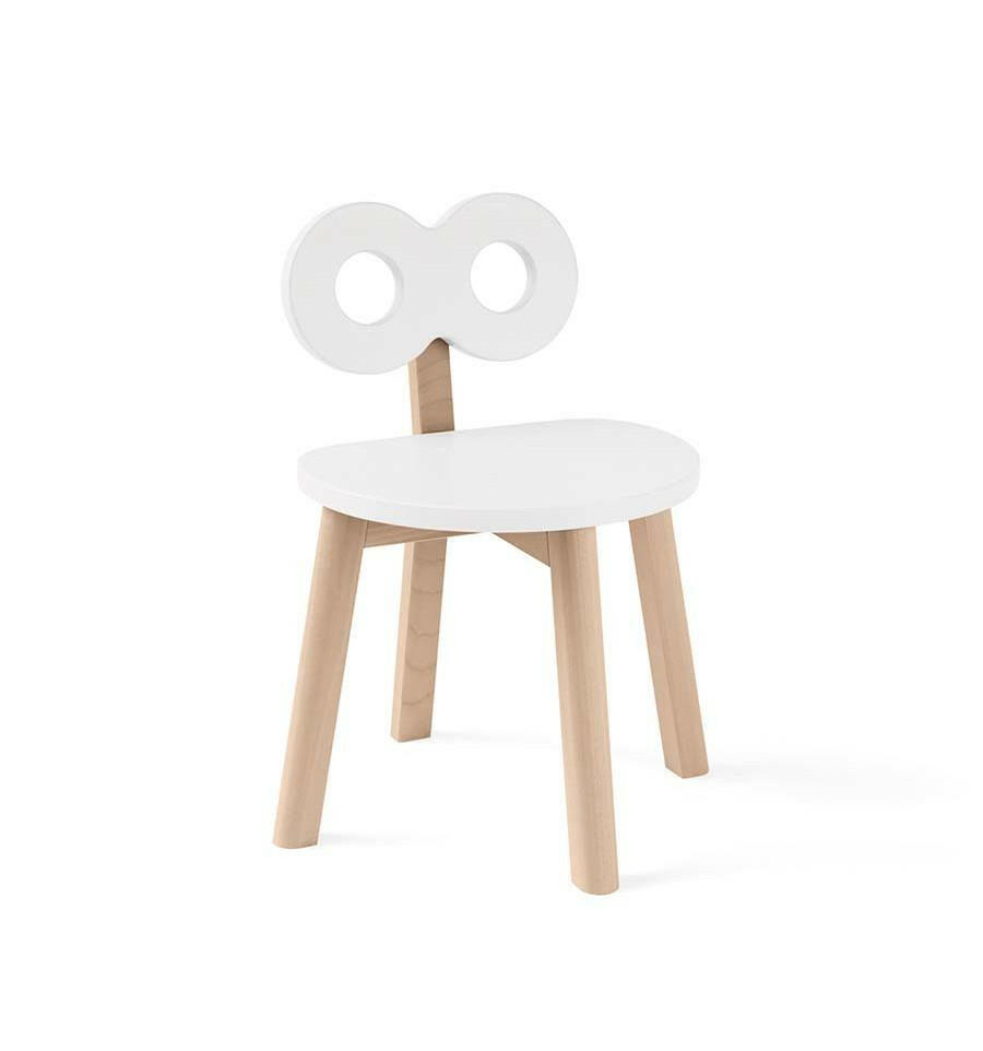 Double-O Chair in White  Ooh Noo