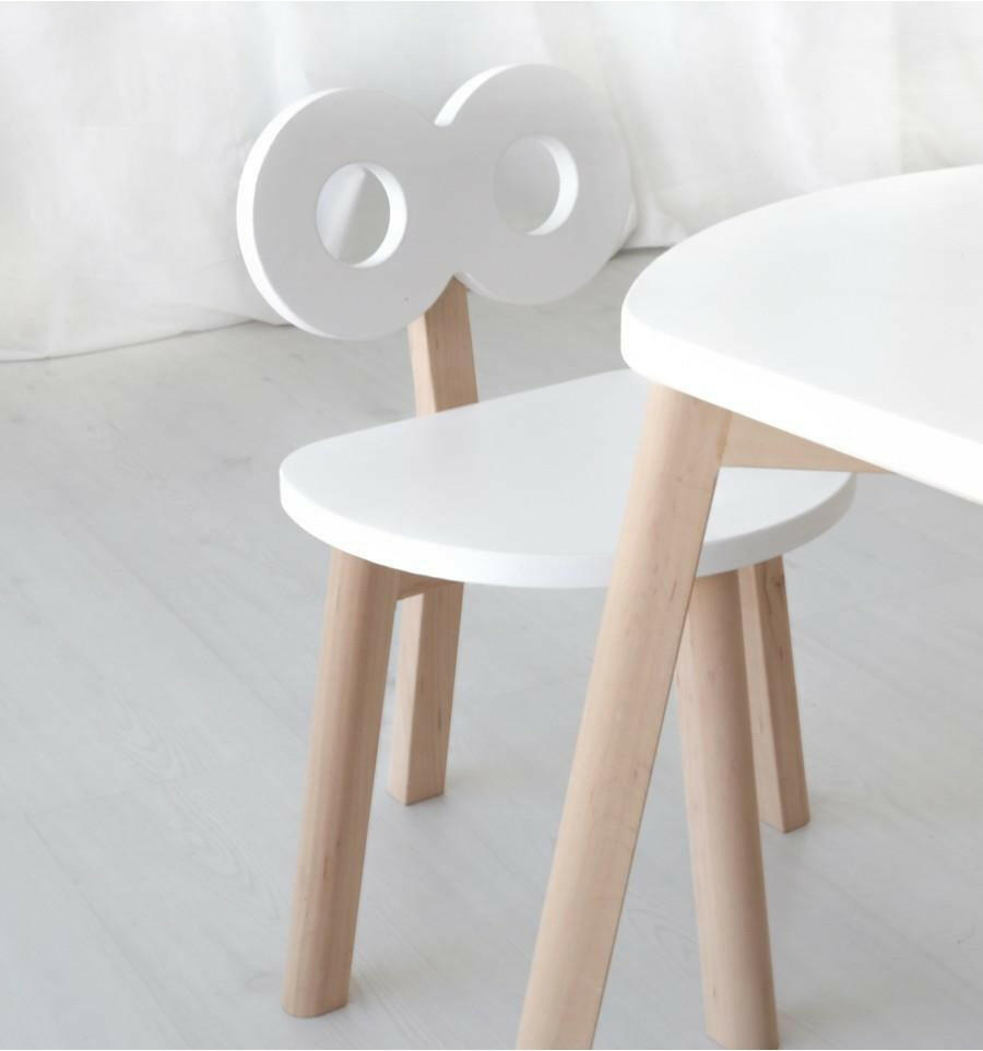 Double-O Chair in White  Ooh Noo