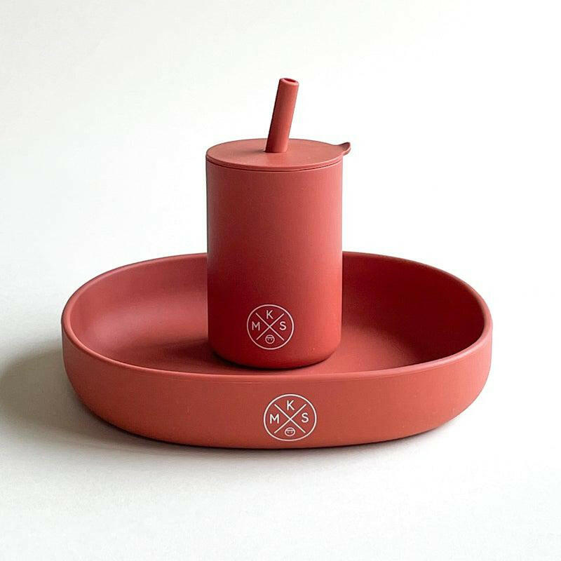 Drinking cup with straw - Brick Drinking cup MKS Miminoo