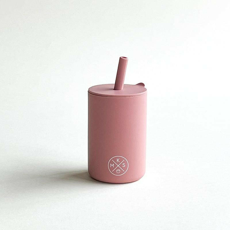 Drinking cup with straw - Dusty pink Drinking cup MKS Miminoo