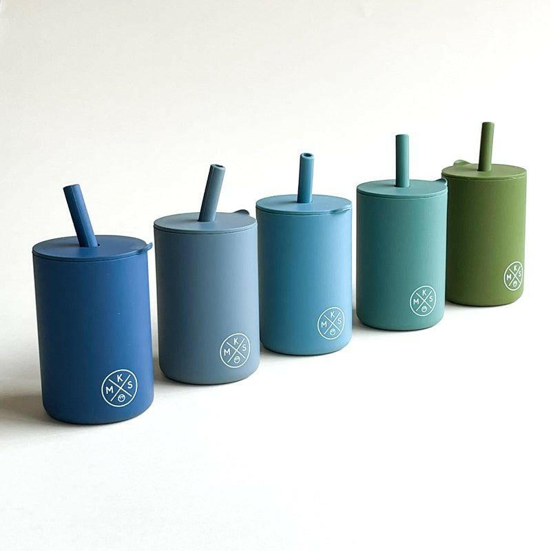 Drinking cup with straw - Navy Drinking cup MKS Miminoo