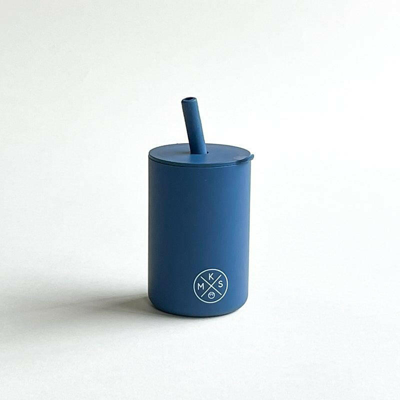 Drinking cup with straw - Navy Drinking cup MKS Miminoo