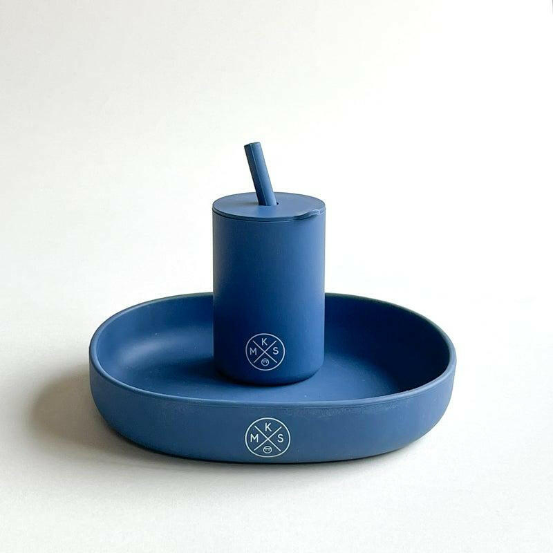 Drinking cup with straw - Navy Drinking cup MKS Miminoo