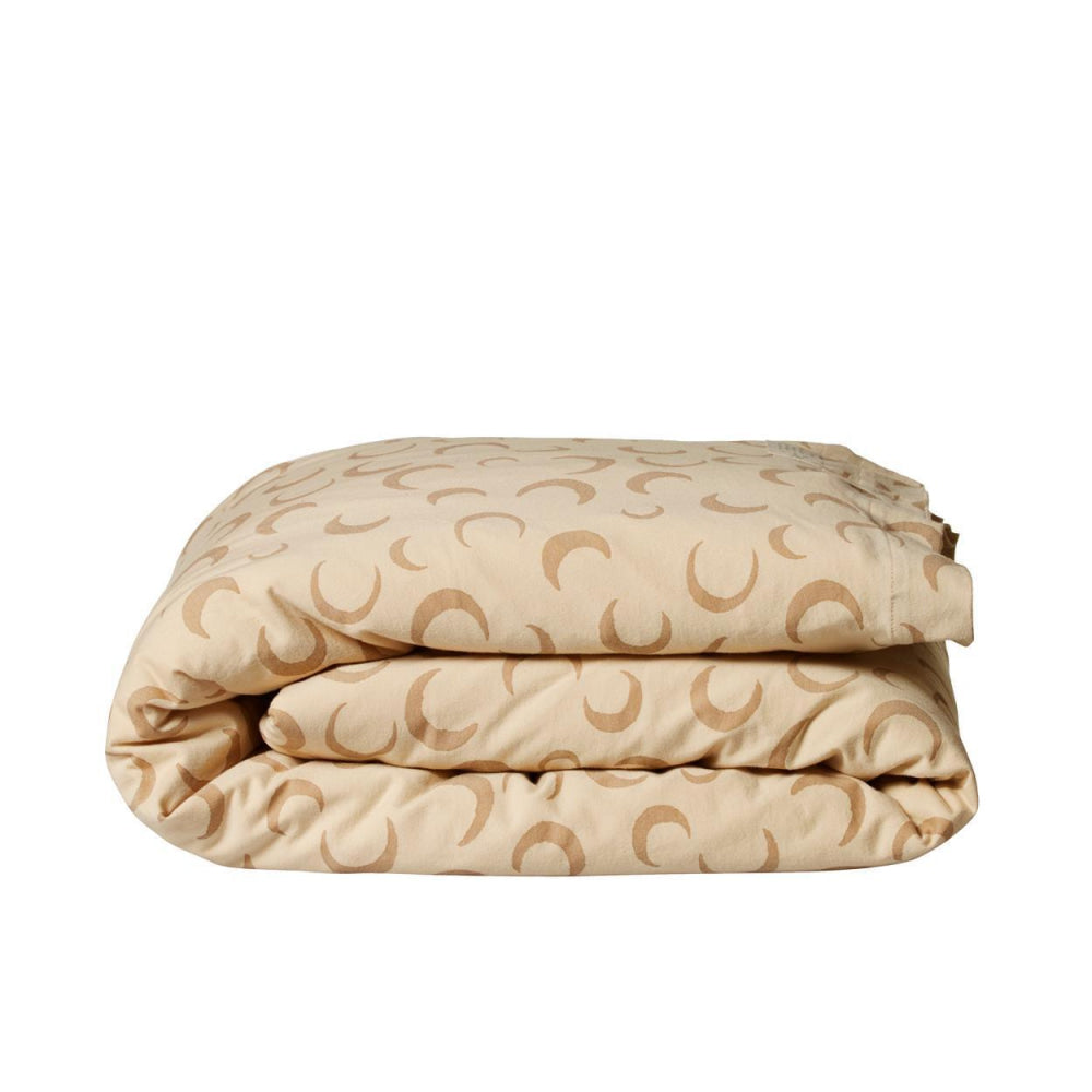 Duvet Cover Jersey - Crescent Moon Sand Print