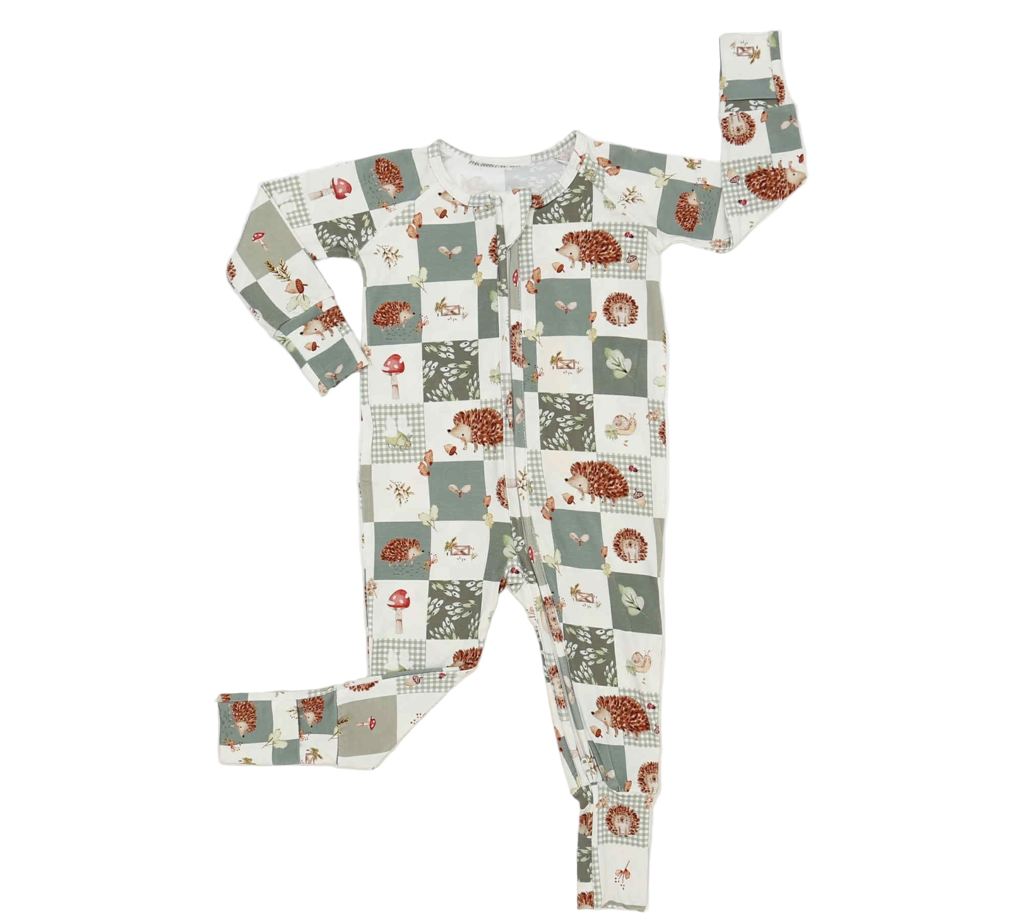 Harvest Hedgehogs Bamboo Zippy Pajamas