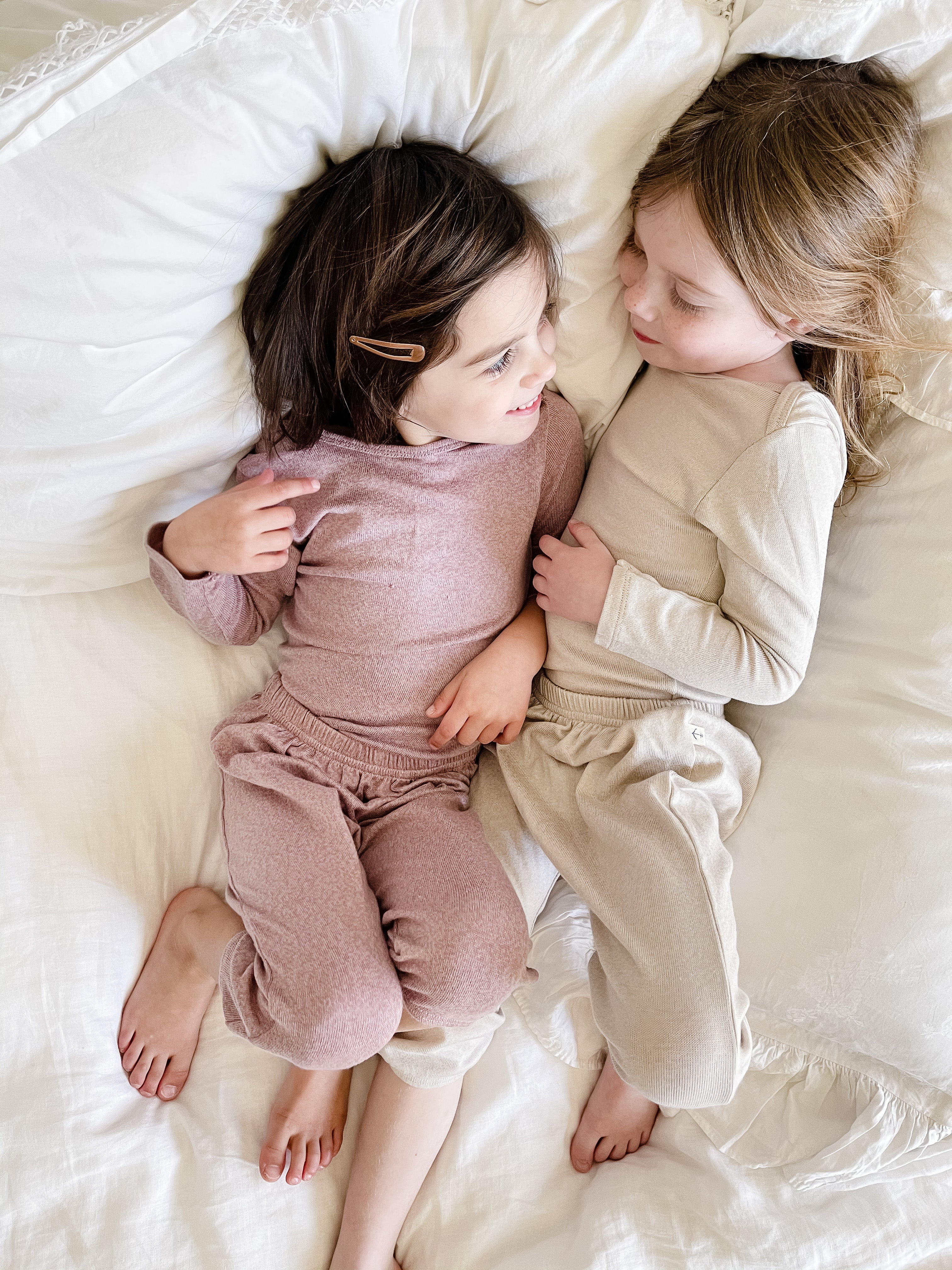 Kids Cozy Pants - Lilac Heather