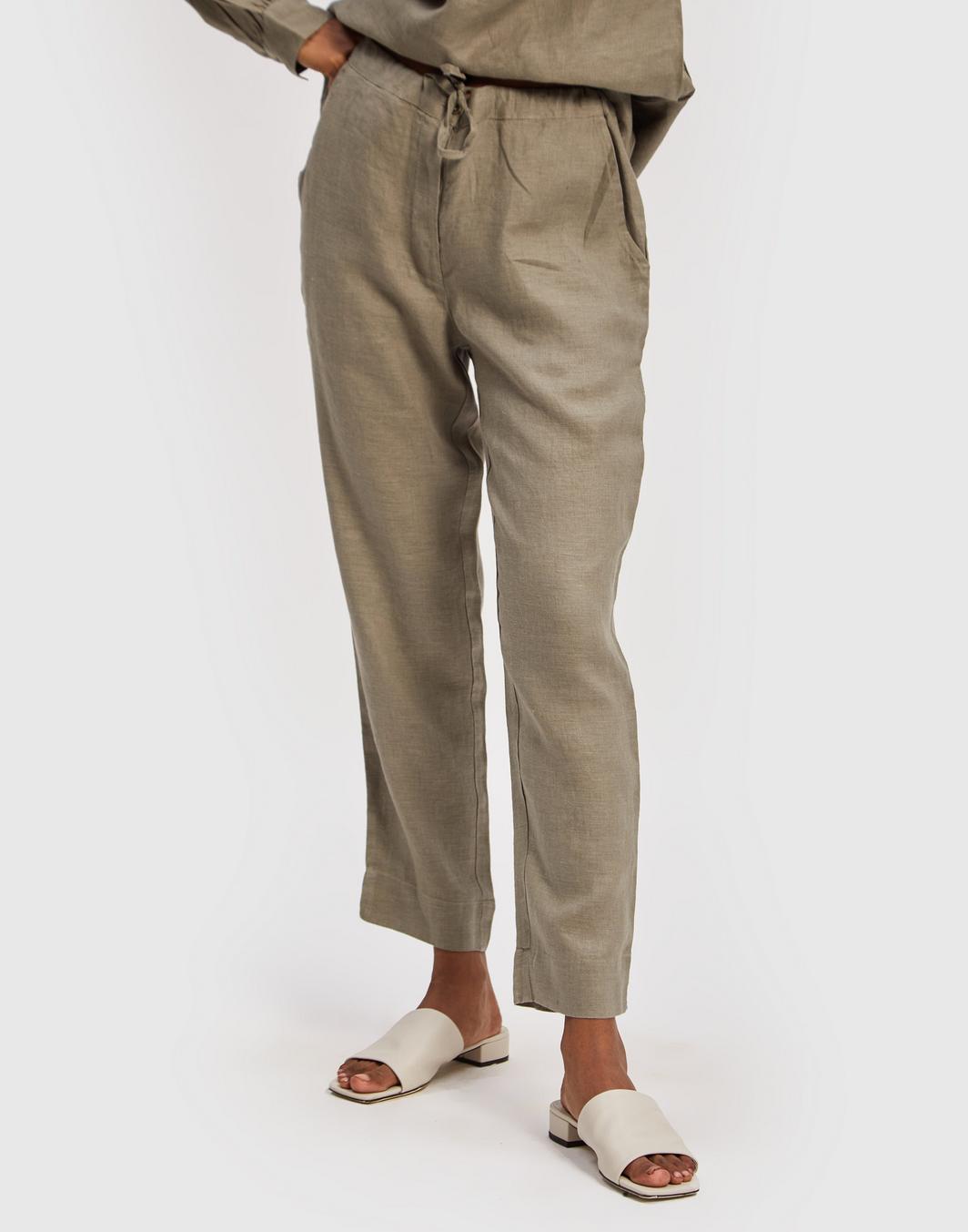 The Goes with Everything Dark Green Pant - Hemp Dark Green