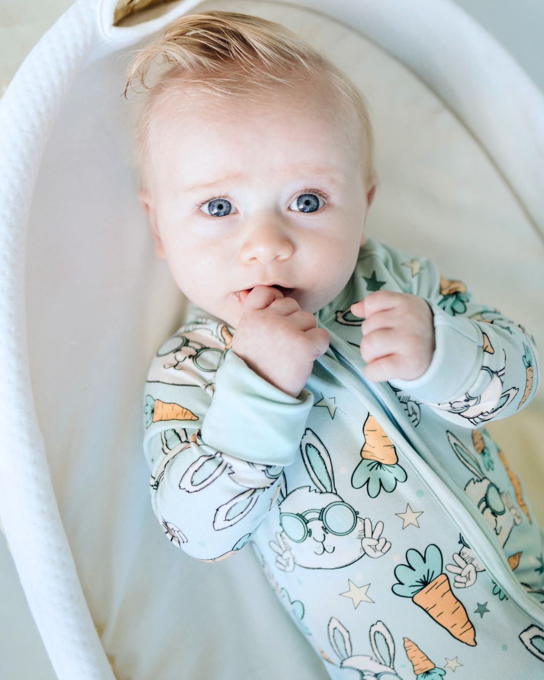 Easter Bamboo Zip Romper | Rad Rabbit