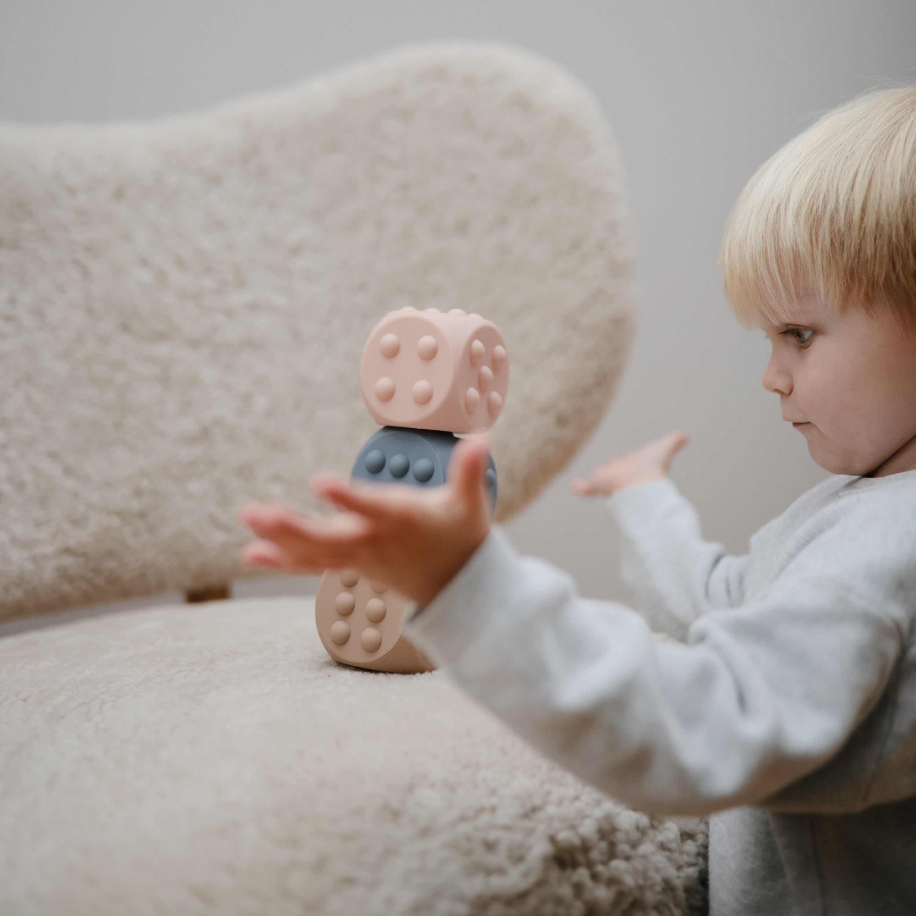 Dice Press Toy 2-Pack Press Toy Mushie